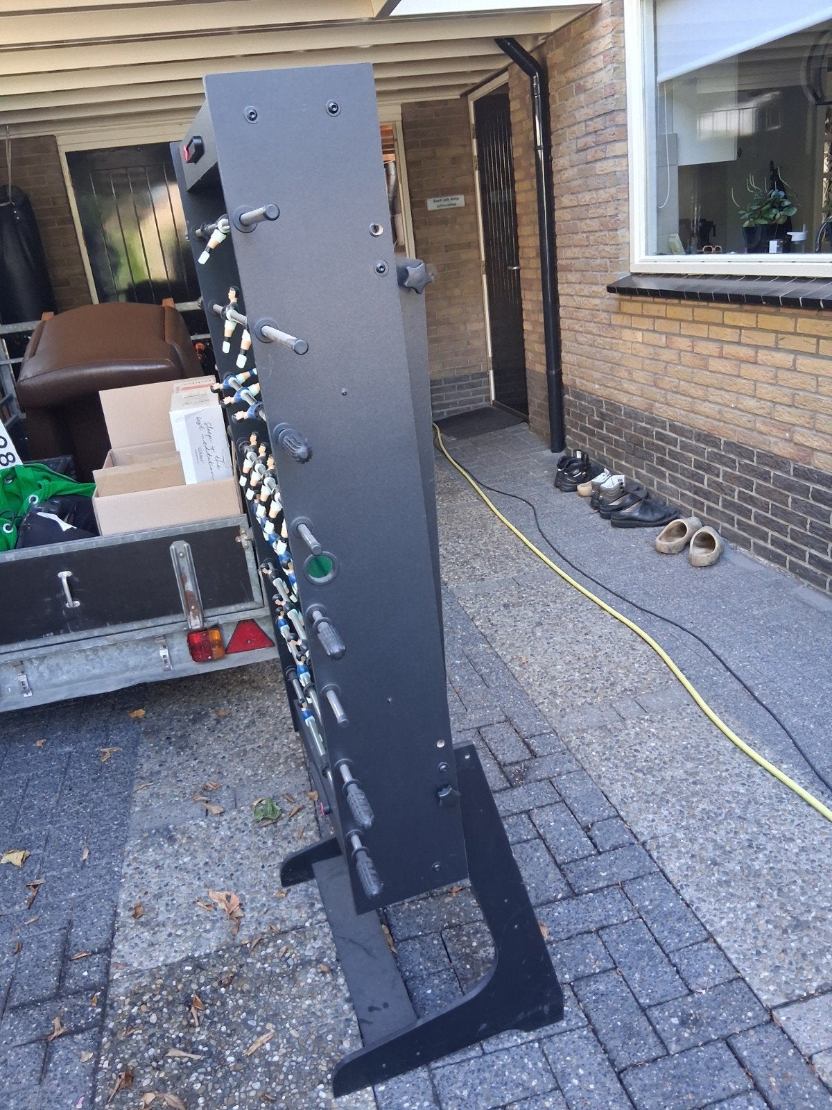 Gebruikte voetbaltafel met voetbalballetjes, Ophalen, Gebruikt