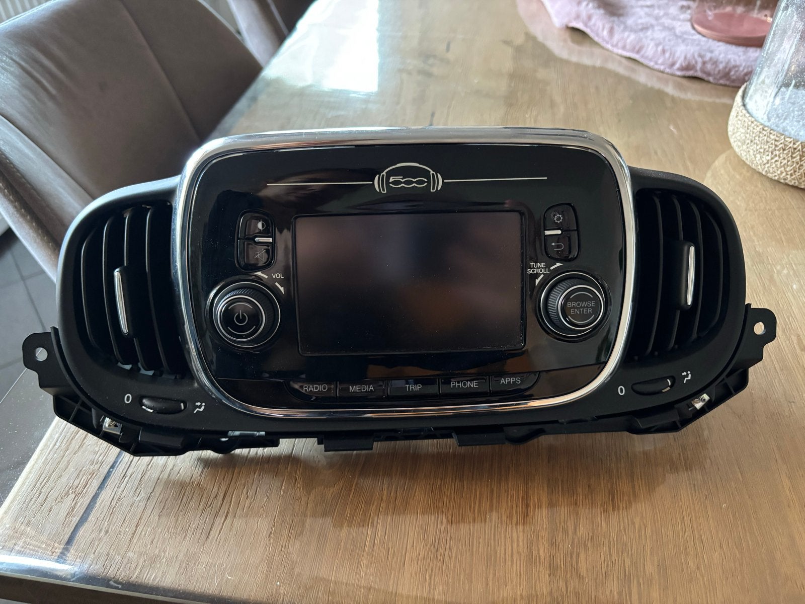 Fiat 500 radio - Zo goed als nieuw, Auto diversen, Ophalen of Verzenden, Zo goed als nieuw