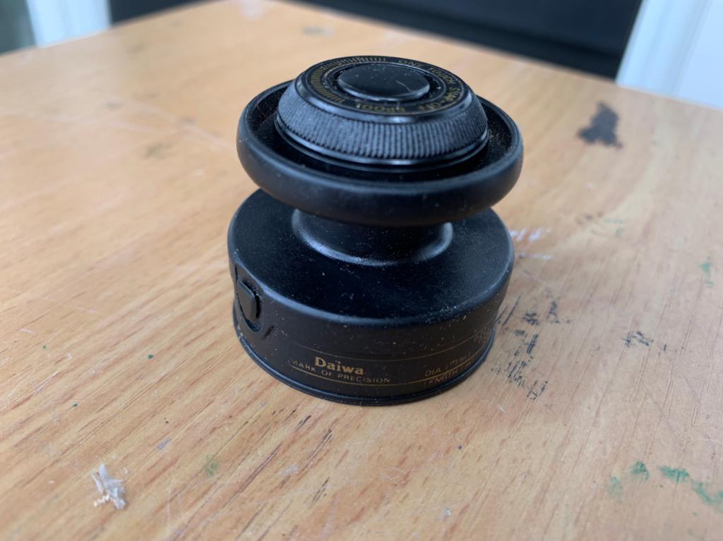 Hengelsport daiwa werpmolen extra spoel old skool vissen, Ophalen of Verzenden, Zo goed als nieuw, Molen
