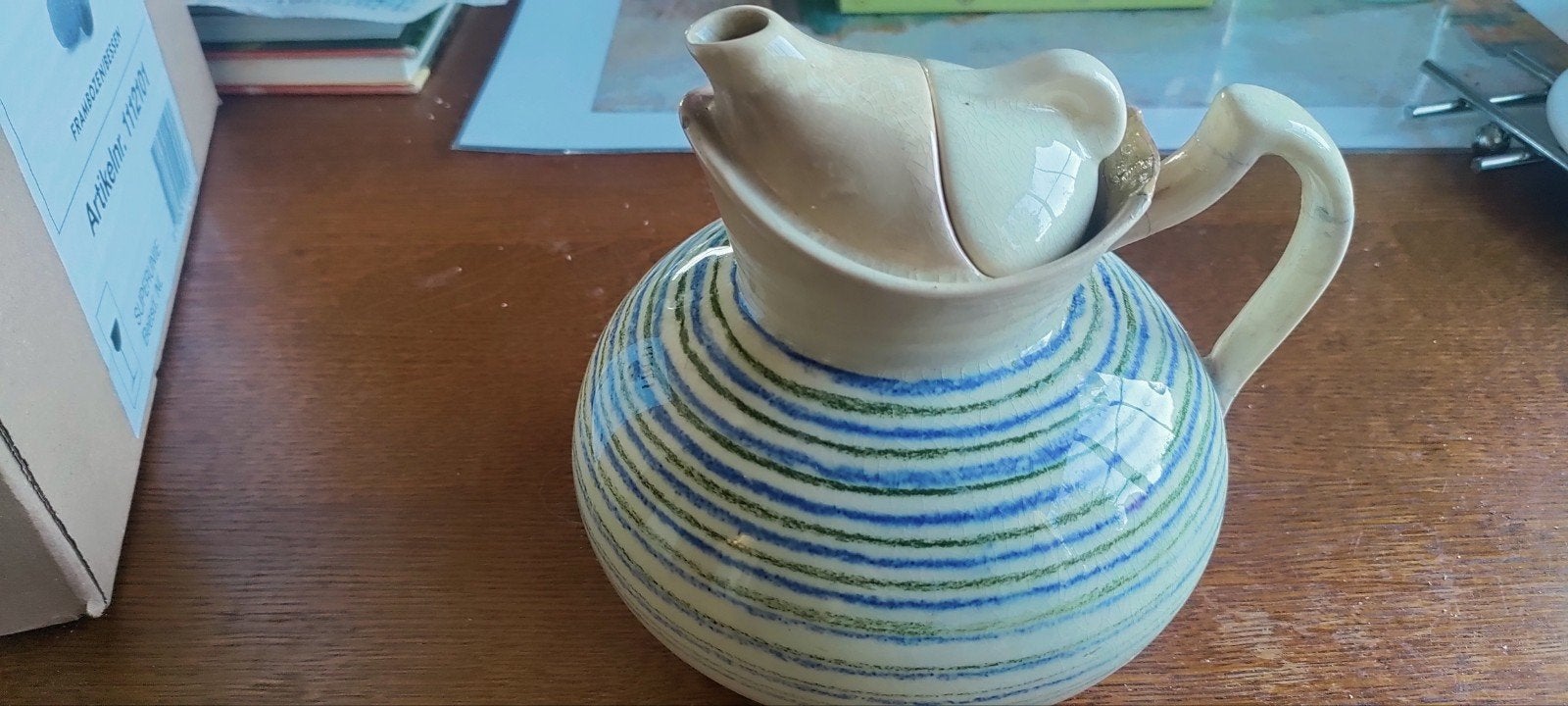 Vintage Susie Cooper Kestrel theepot 3 cups Crown Works Burs, Ophalen of Verzenden