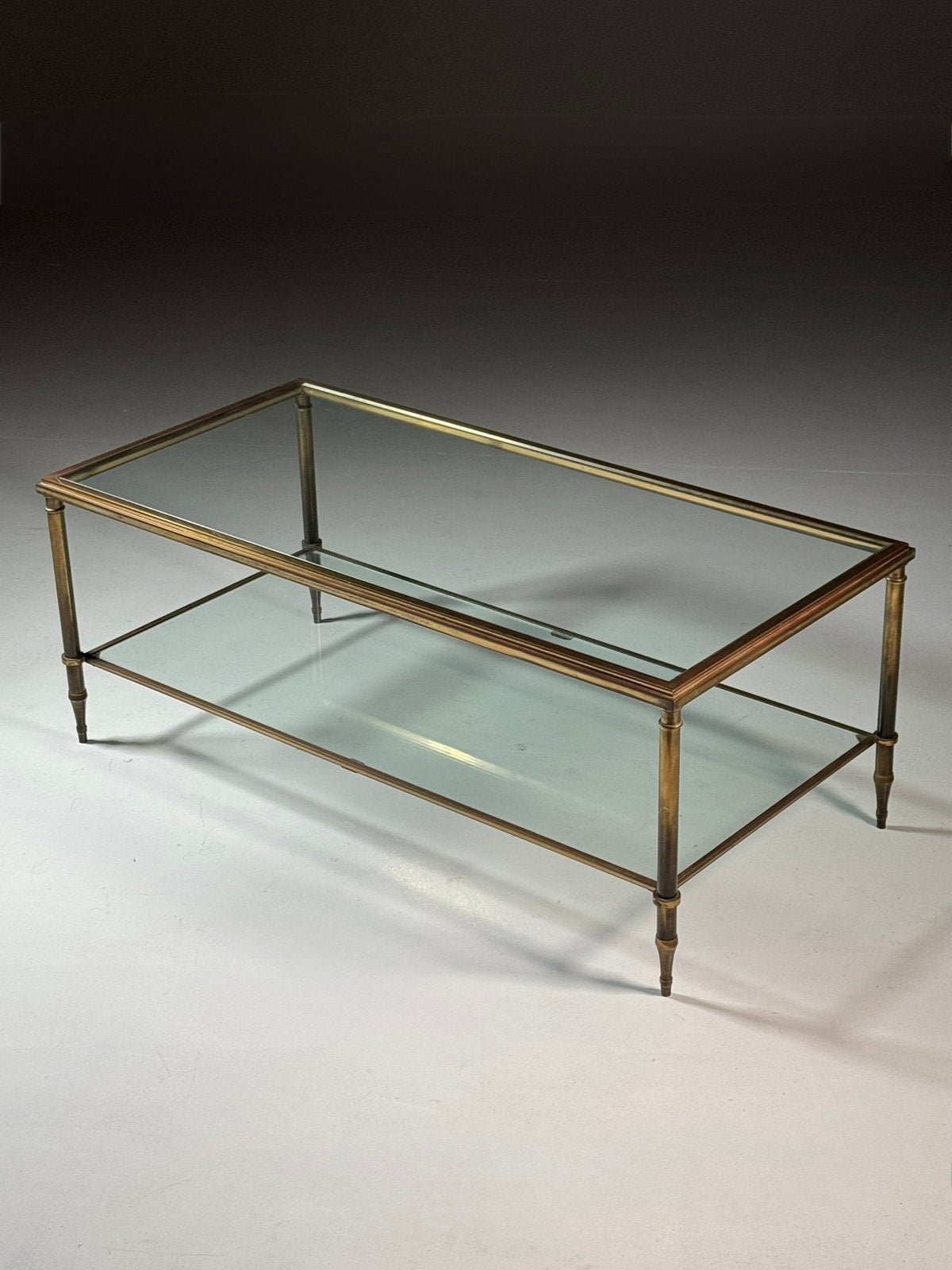 Mid century salontafel glas, Ophalen of Verzenden