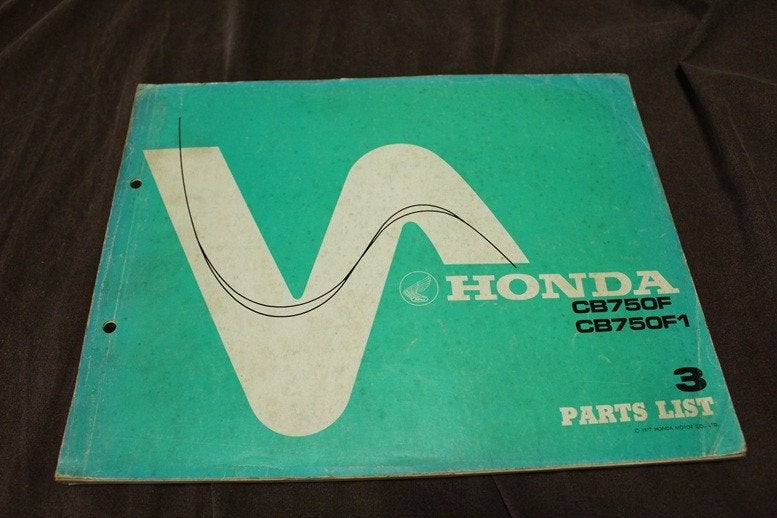 Honda CB750F F1 1977 motorcycle parts list CB 750 SOHC, Motoren, Ophalen of Verzenden, Honda