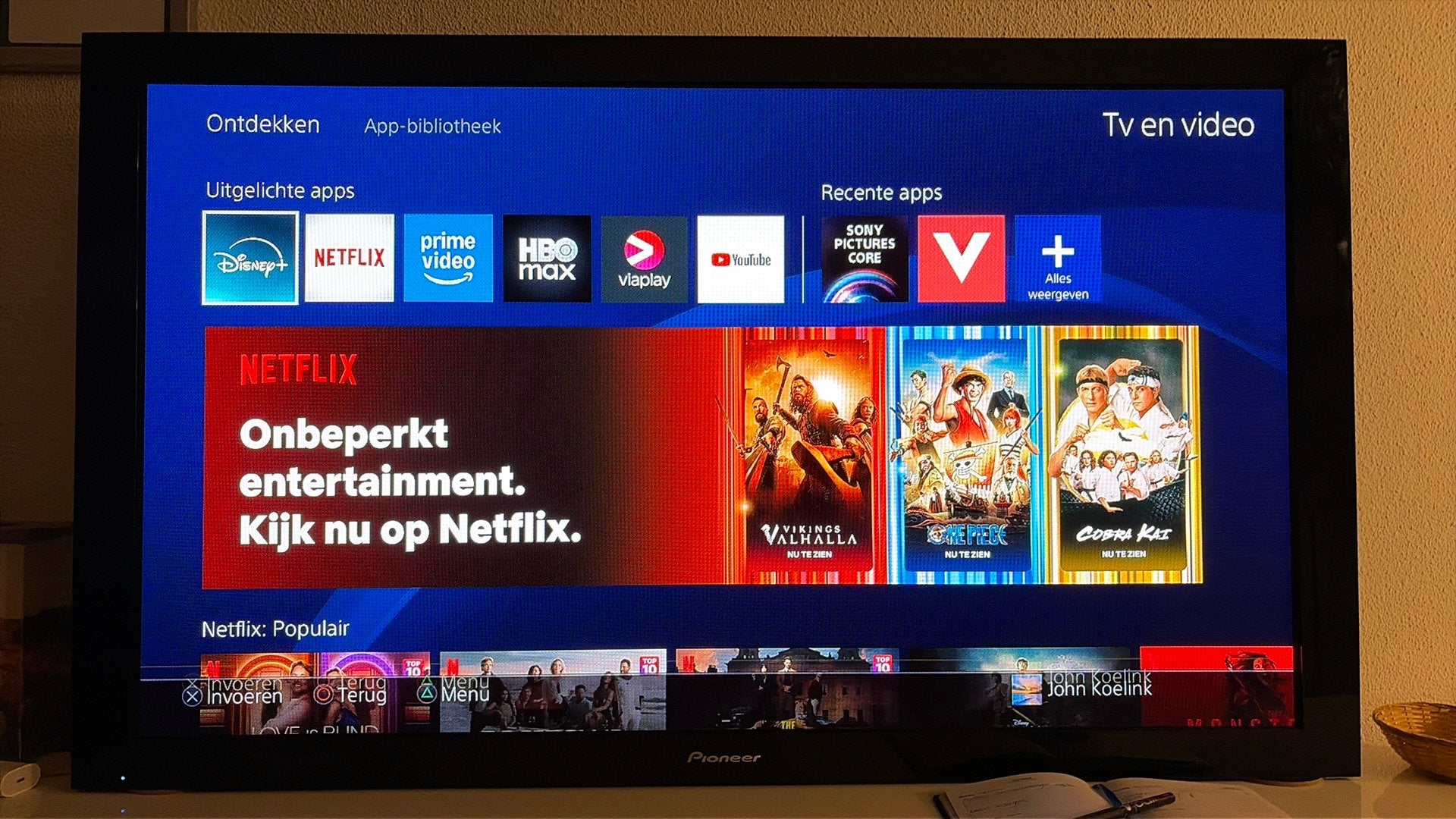 Pioneer Plasma TV, Ophalen, Gebruikt, 50 Hz, OLED