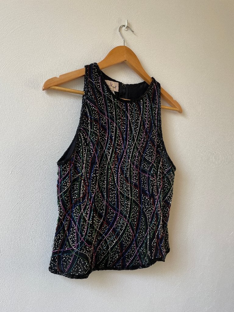 Vintage 70’s top van Laurence Kazar, Kleding | Dames, Laurence Kazar, Zo goed als nieuw, Meerkleurig, Verzenden