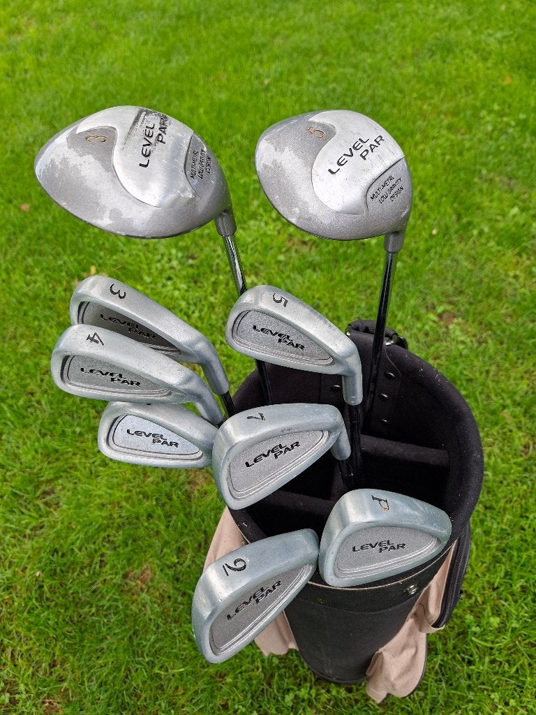 Golfset Level Par. Alle ijzers / houten 3&5 / Tas / Putter, Ophalen of Verzenden, Set