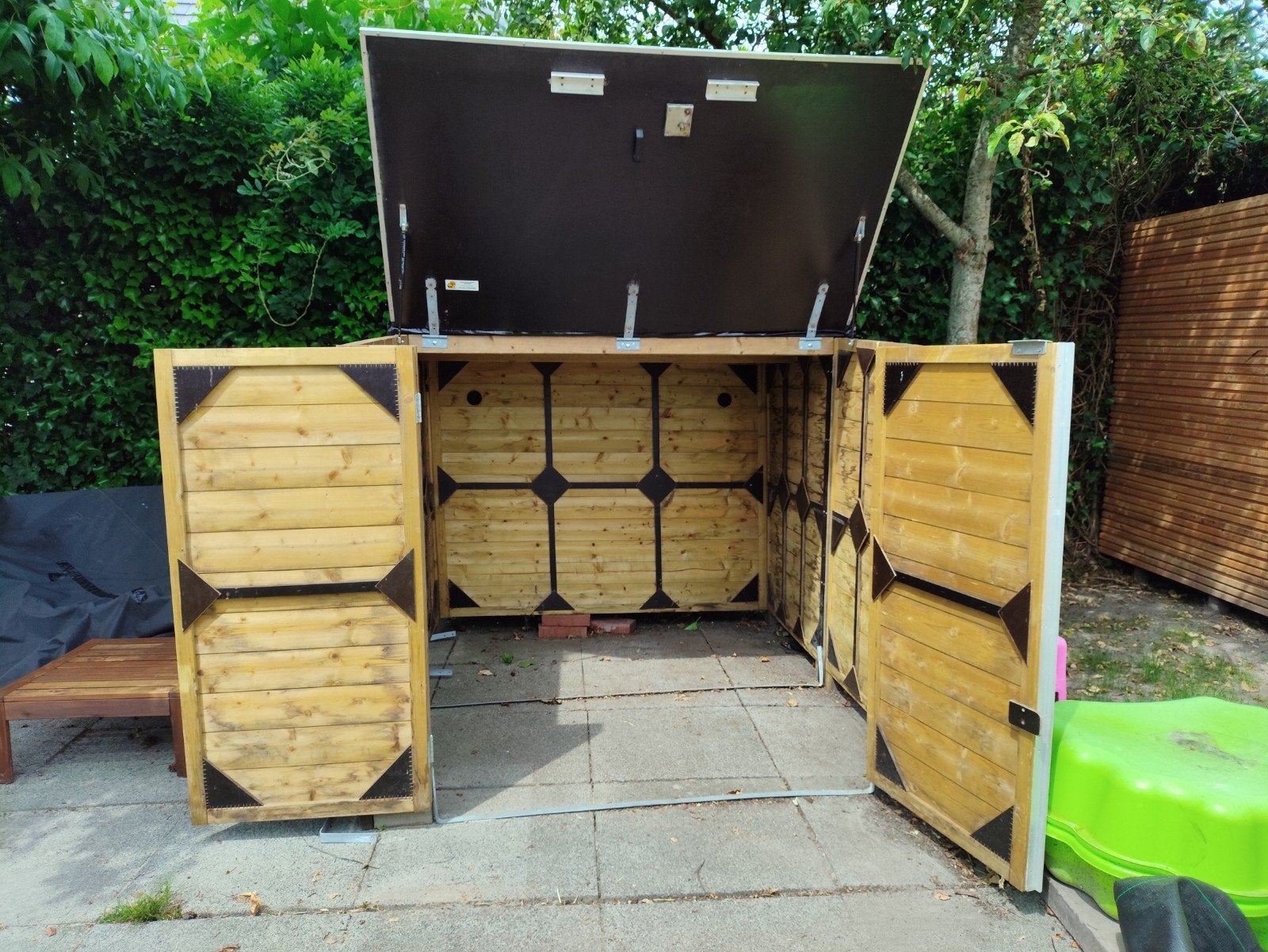 Lutrabox fietsenberging, multifunctionele berging, Ophalen, Nieuw, Hout, Overige typen