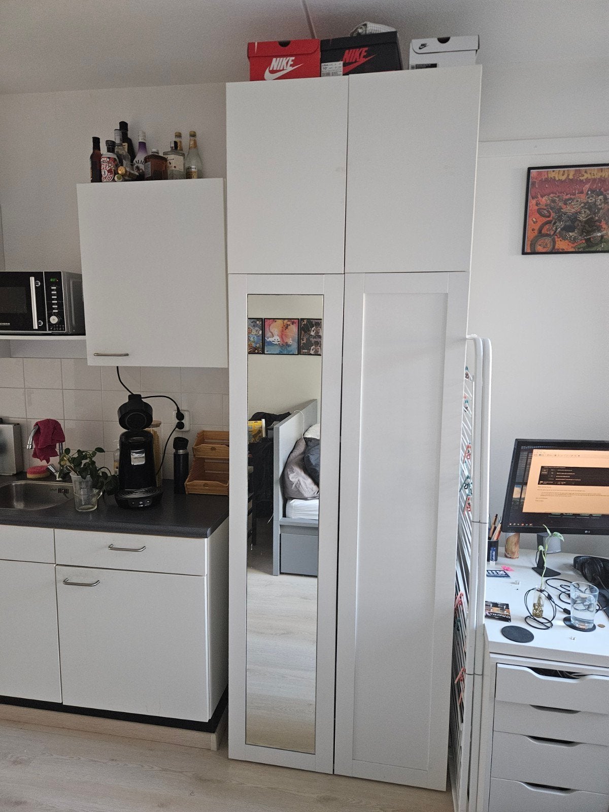 Ikea Platsa Kasten, 80x240x55cm, Ophalen, Met deur(en), 200 cm of meer, 50 tot 100 cm