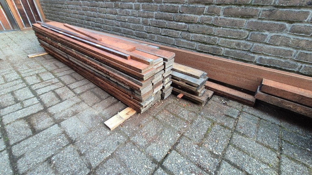 Hardhouten planken en palen, diverse maten, zie omschrijving, Tuin en Terras, Palen, Balken en Planken, Ophalen, Planken, Nieuw
