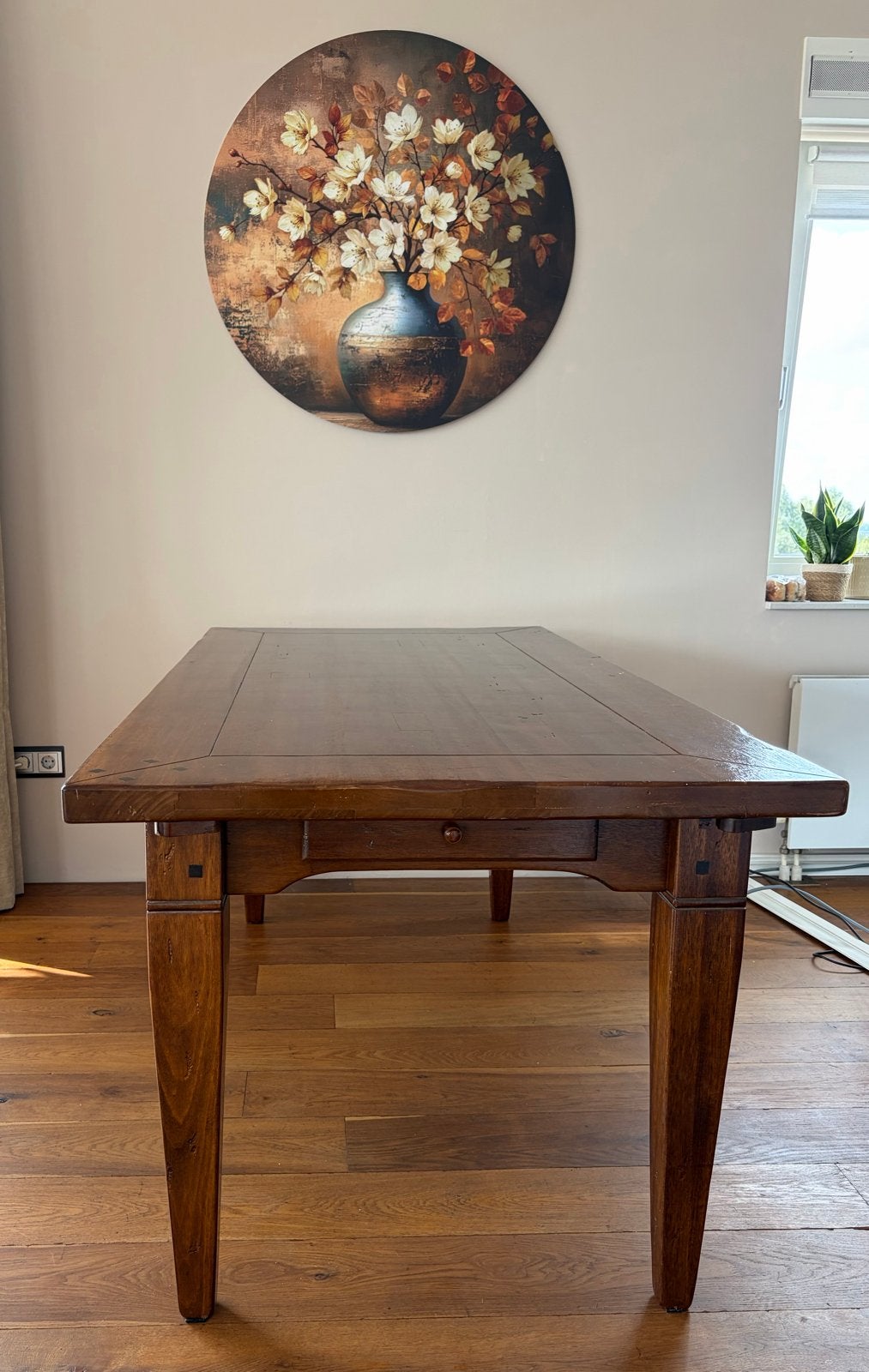 Koloniale eettafel 180x90 cm, uitschuifbaar met 2 delen, Ophalen