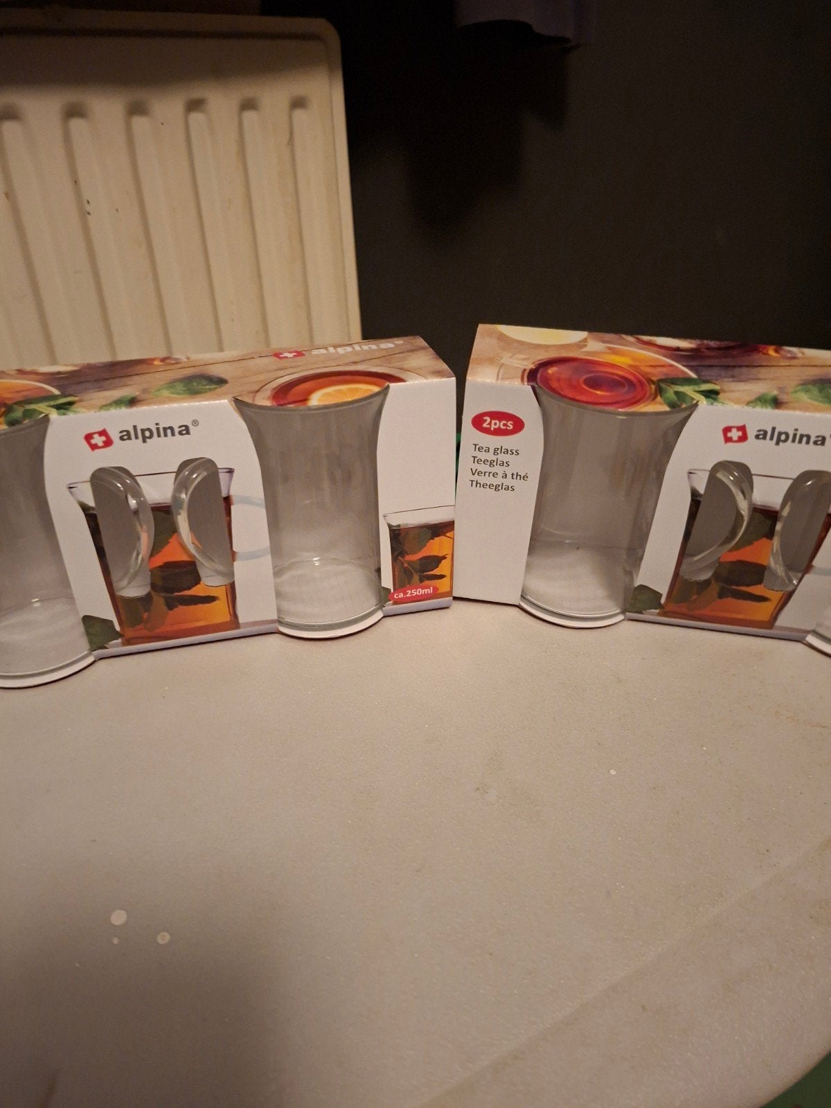 4 theeglazen nieuw, Ophalen, Glas of Glazen, Overige merken, Nieuw