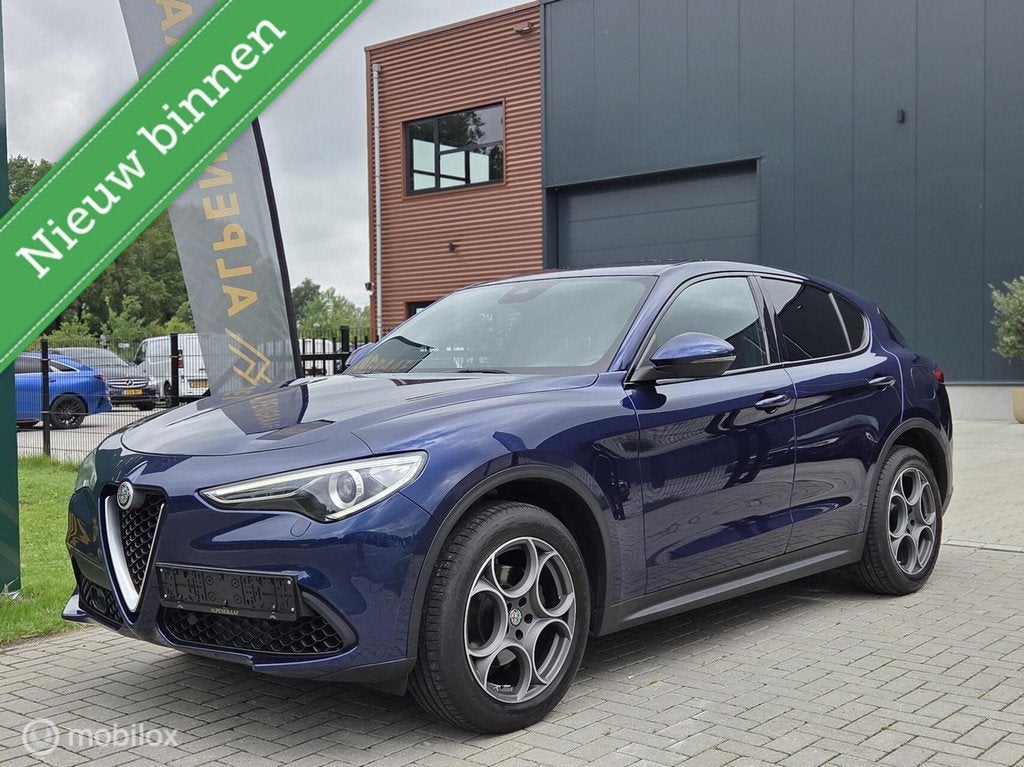 Alfa Romeo Stelvio 2.0 T 280PK Q4 AWD Super Veloce Pack|Keyl, Auto's, Alfa Romeo, Automaat, Zwart, 4 cilinders, Blauw