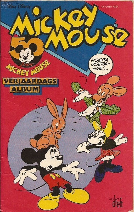 Walt Disney Mickey Mouse verjaardags album, Ophalen of Verzenden, Mickey Mouse, Gebruikt, Overige typen