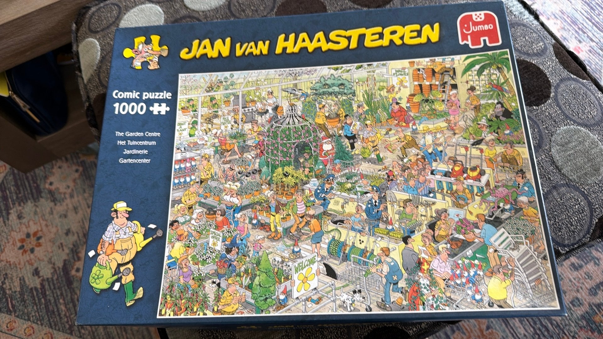 Jan van haasteren 1000st het tuincentrum 19066, Ophalen of Verzenden, 500 t/m 1500 stukjes, Gebruikt