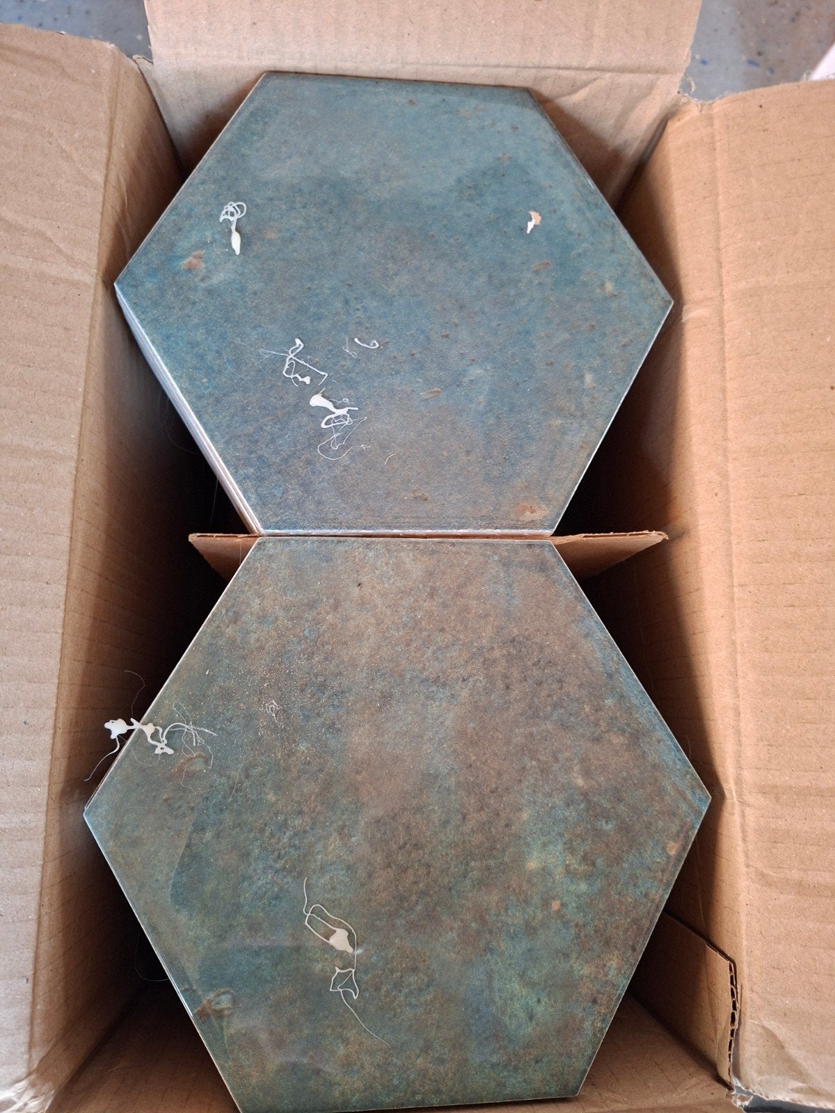 Mooie wandtegel, Hexagon tegeltjes, 78 stuks, Ophalen, Nieuw, Minder dan 20 cm, Minder dan 20 cm