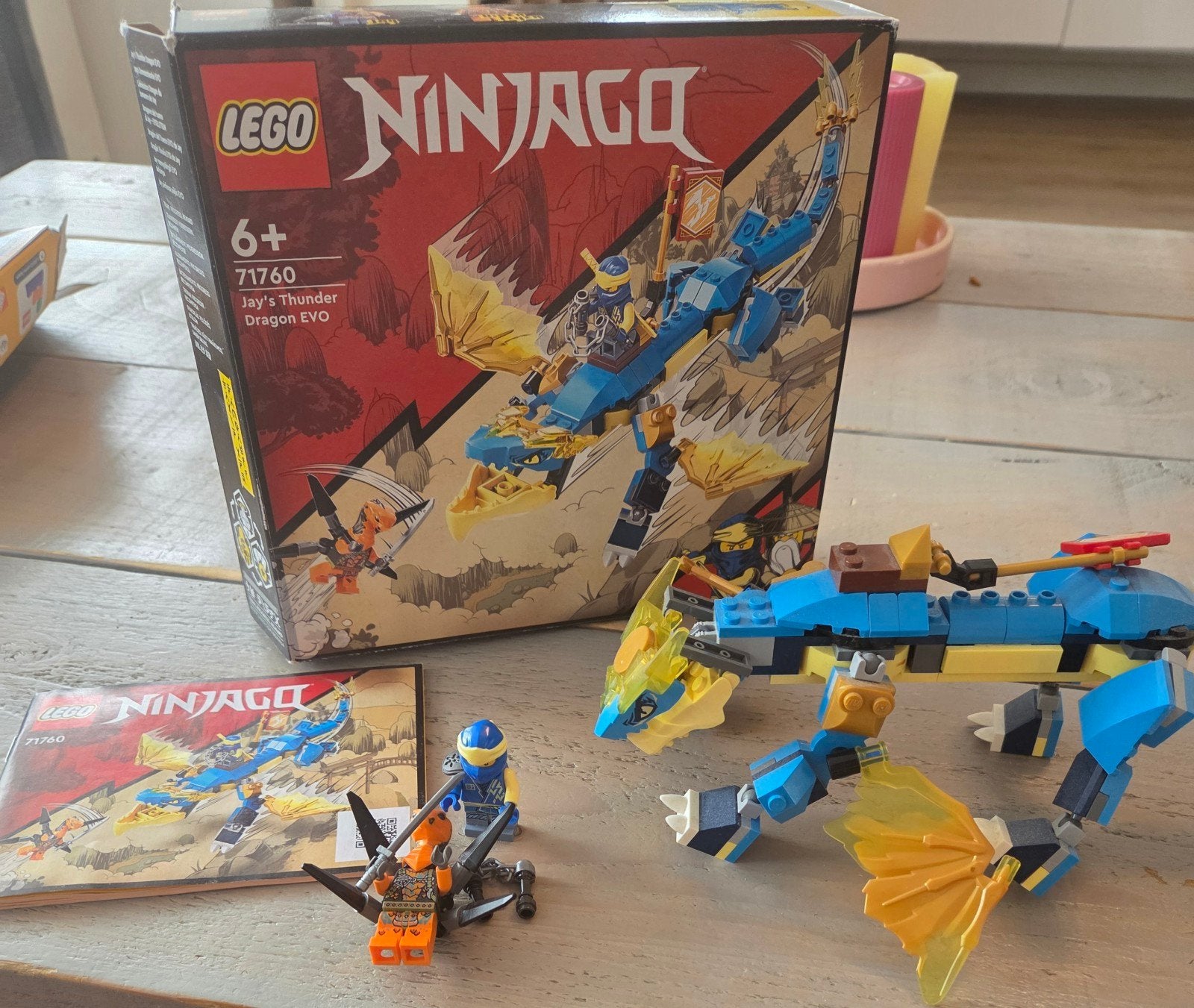 LEGO Ninjago 71760 Jay's Thunder Dragon EVO compleet, Ophalen of Verzenden