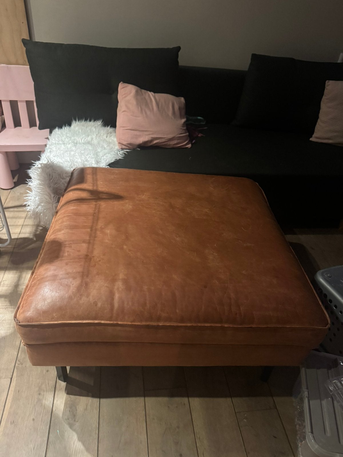 Poef van Slimm Bank, Ophalen, Gebruikt, 125 cm of meer, Vierkant