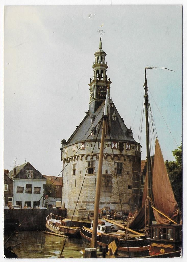 Hoorn Hoofdtoren Gelopen Ansichtkaart (B4421 ), Ophalen of Verzenden, 1960 tot 1980, Gelopen, Noord-Holland