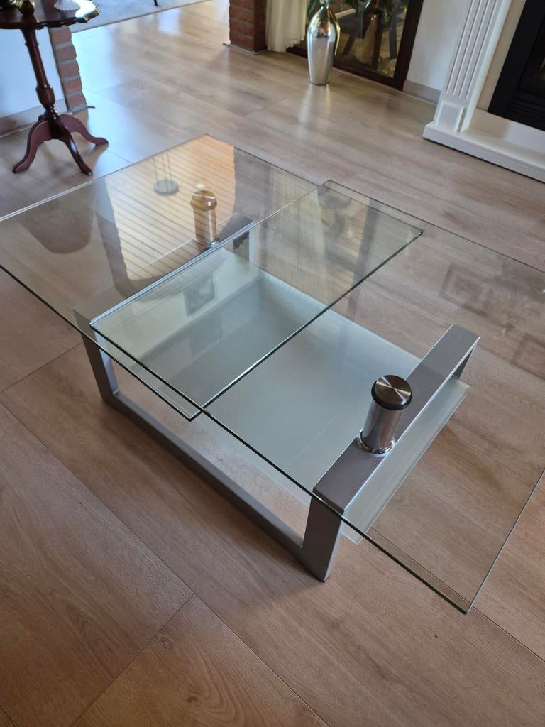 Mooie glazen salontafel, Huis en Inrichting, Tafels | Salontafels, Ophalen
