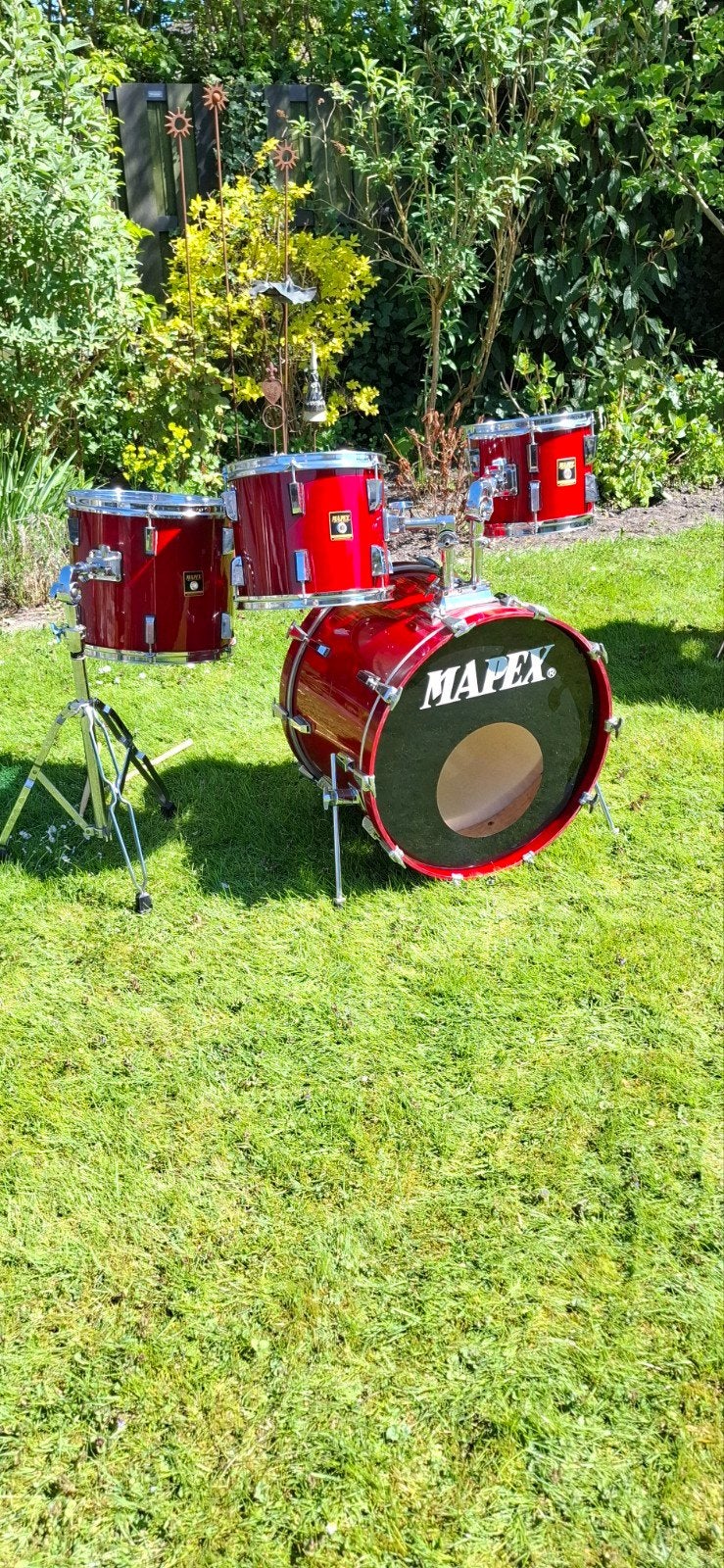 Mapex vintage drumstel, Muziek en Instrumenten, Drumstellen en Slagwerk, Ophalen, Gebruikt, Overige merken