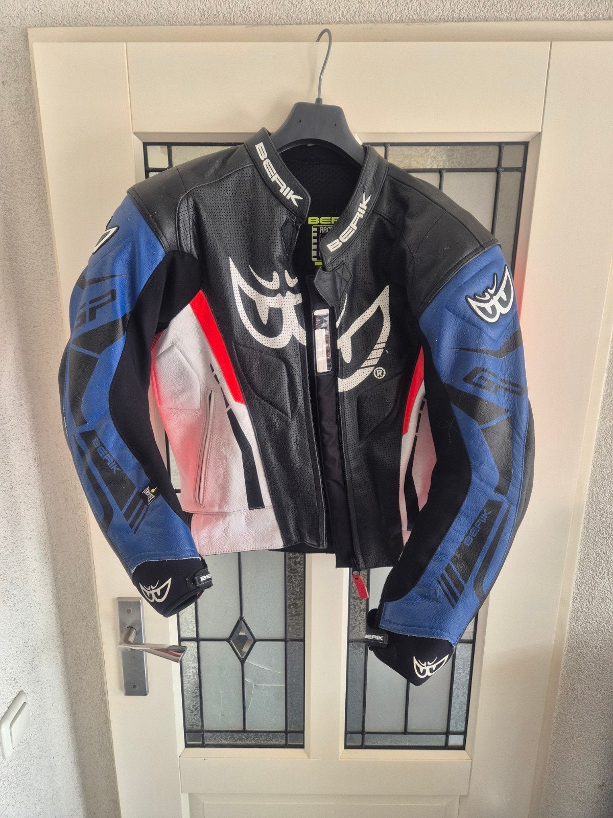 Mooi motor pak Berik maat 56 echt leer, Ophalen of Verzenden, Berik, Tweedehands, Heren