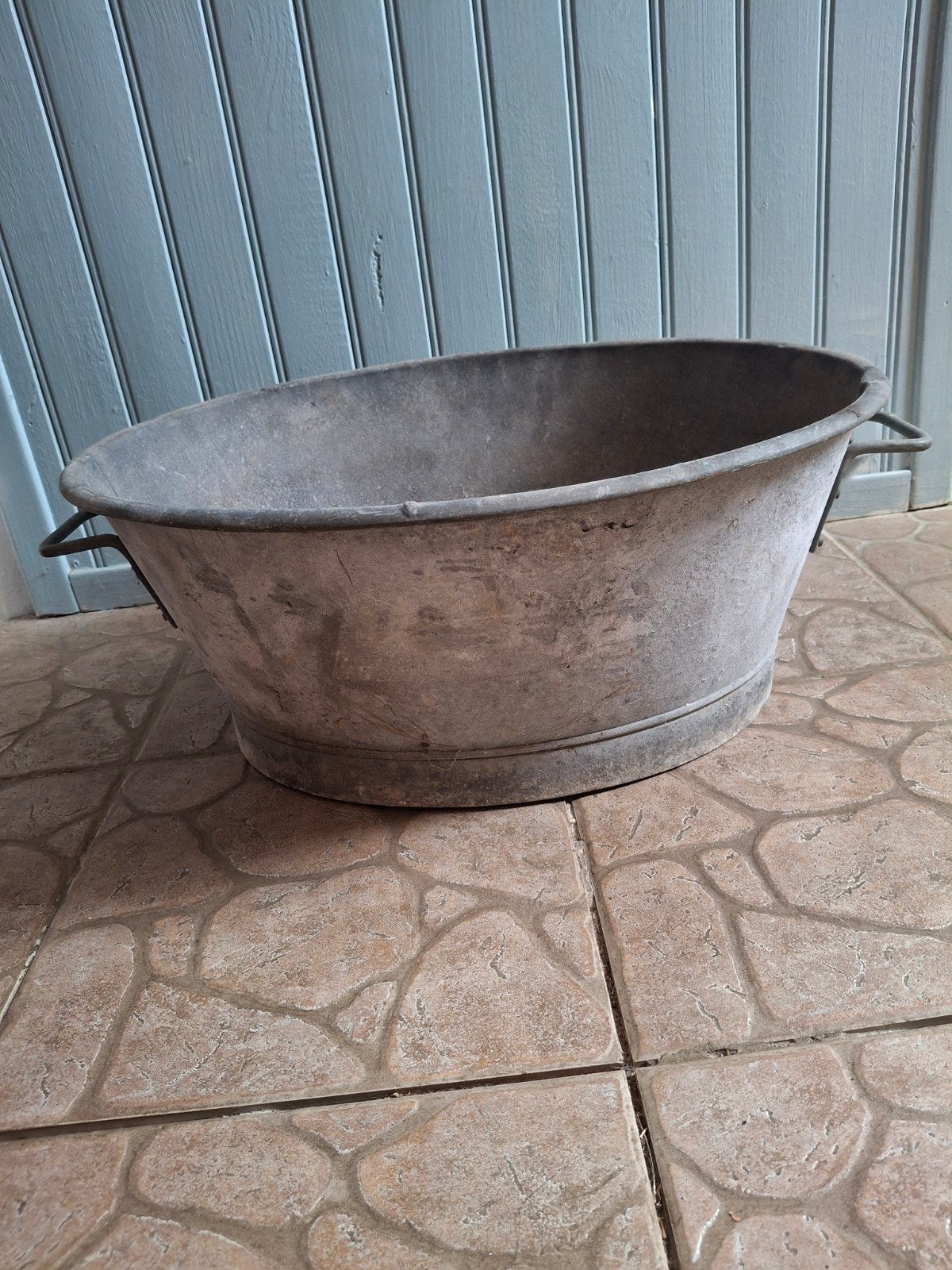 Antieke zinken teil / wastobbe, Ophalen of Verzenden