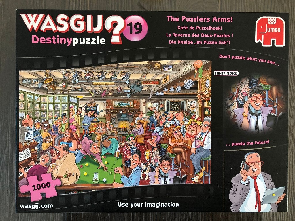 Wasgij Destiny 19 Cafe De Puzzelhoek, Verzenden, 500 t/m 1500 stukjes, Zo goed als nieuw, Legpuzzel
