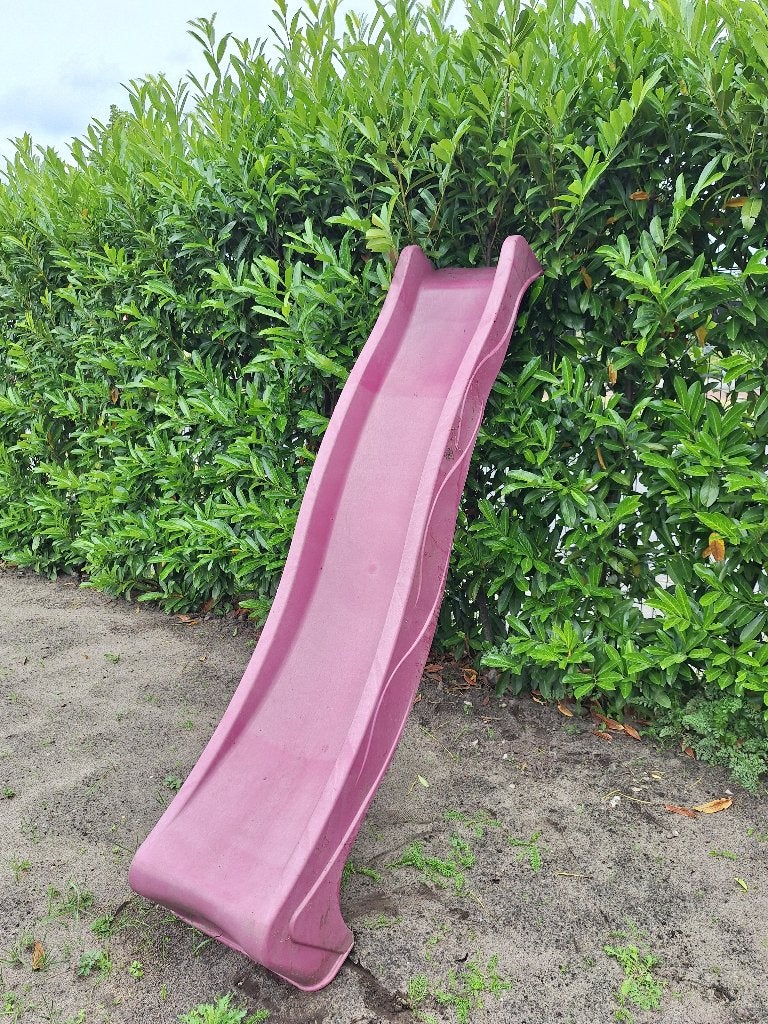 Glijbaan roze, Ophalen, Zo goed als nieuw, Glijbaan