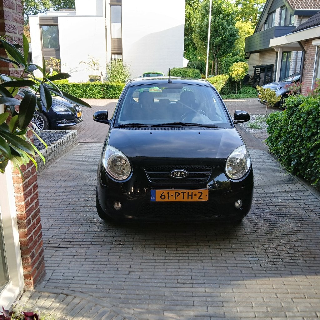 Kia Picanto 1.0 2011 Zwart, Auto's, Zwart, 4 cilinders, Elektrische ramen, 400 kg