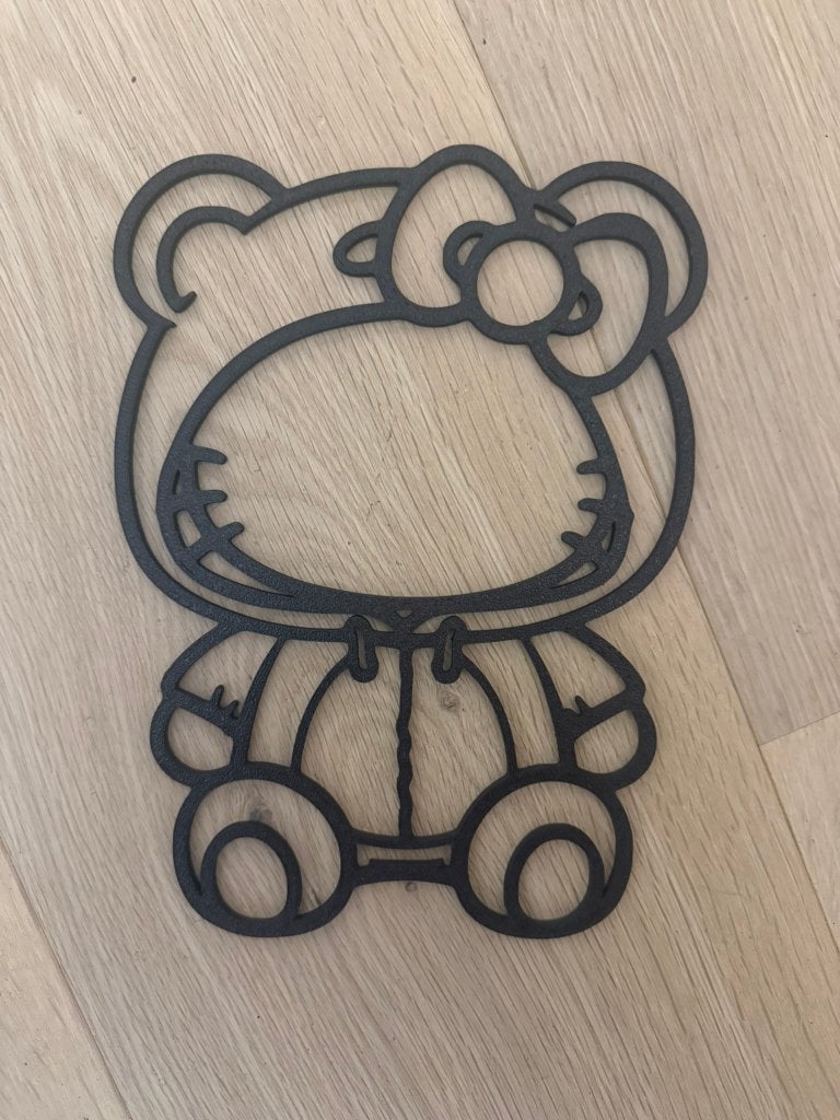 Hello Kitty, Huis en Inrichting, Verzenden, Zwart, Kunststof, Nieuw