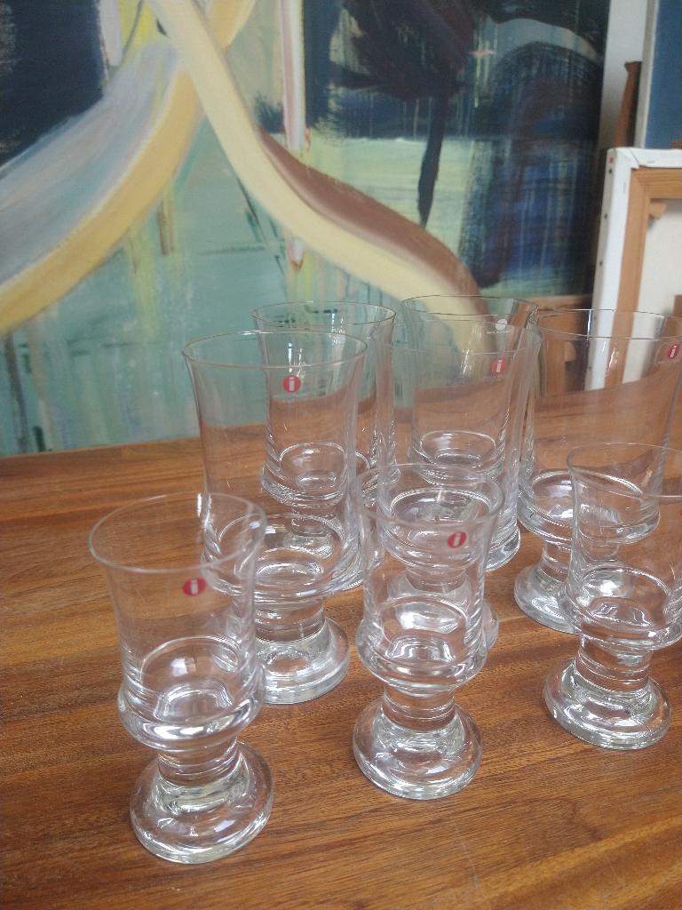 Iittala Tavastia glazen - Tapio Wirkkala 9x, Ophalen of Verzenden