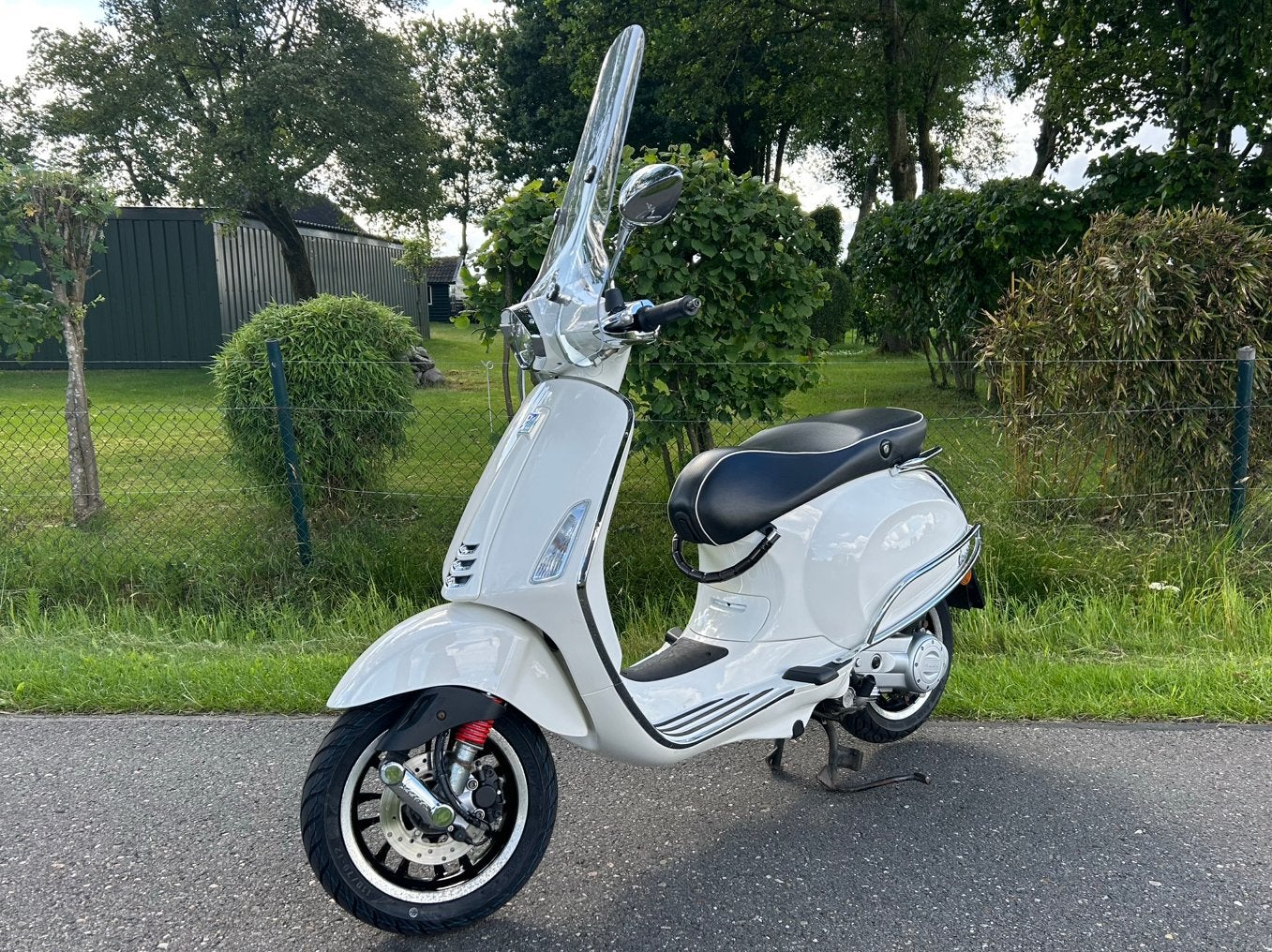 Piaggio Vespa Sprint | Iget E5 | Brom | 14123 KM | Wit, Fietsen en Brommers, Scooters | Vespa, Ophalen, Gebruikt, Overige modellen