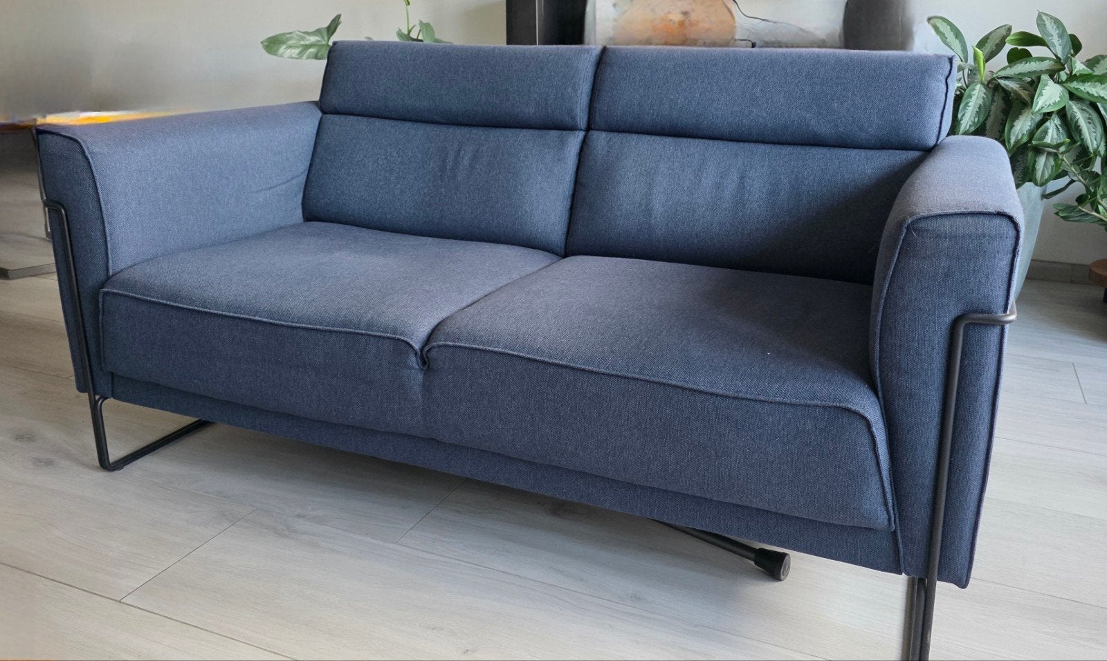 Bank 160cm in prima staat met pocketvering, Ophalen, 150 tot 200 cm, Tweepersoons, Zo goed als nieuw