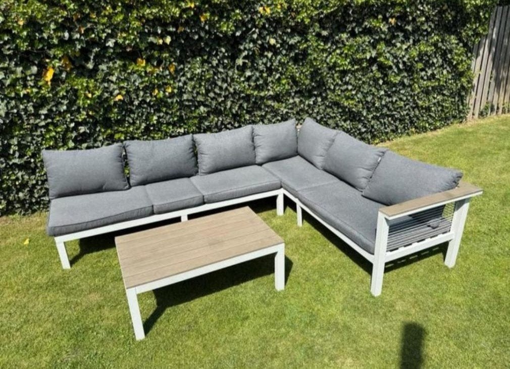 Lounge set van intratuin, Ophalen, Aluminium, 5 zitplaatsen, Loungeset