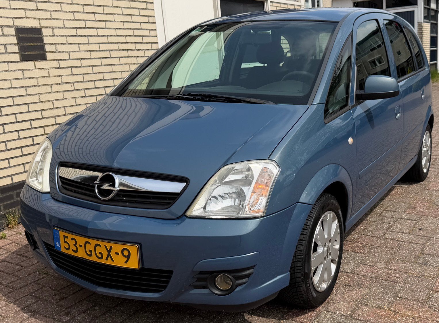 Opel Meriva 1.6 16V 77KW 2008 Trekhaak, Auto's, Voorwielaandrijving, 4 cilinders, Elektrische ramen, Blauw