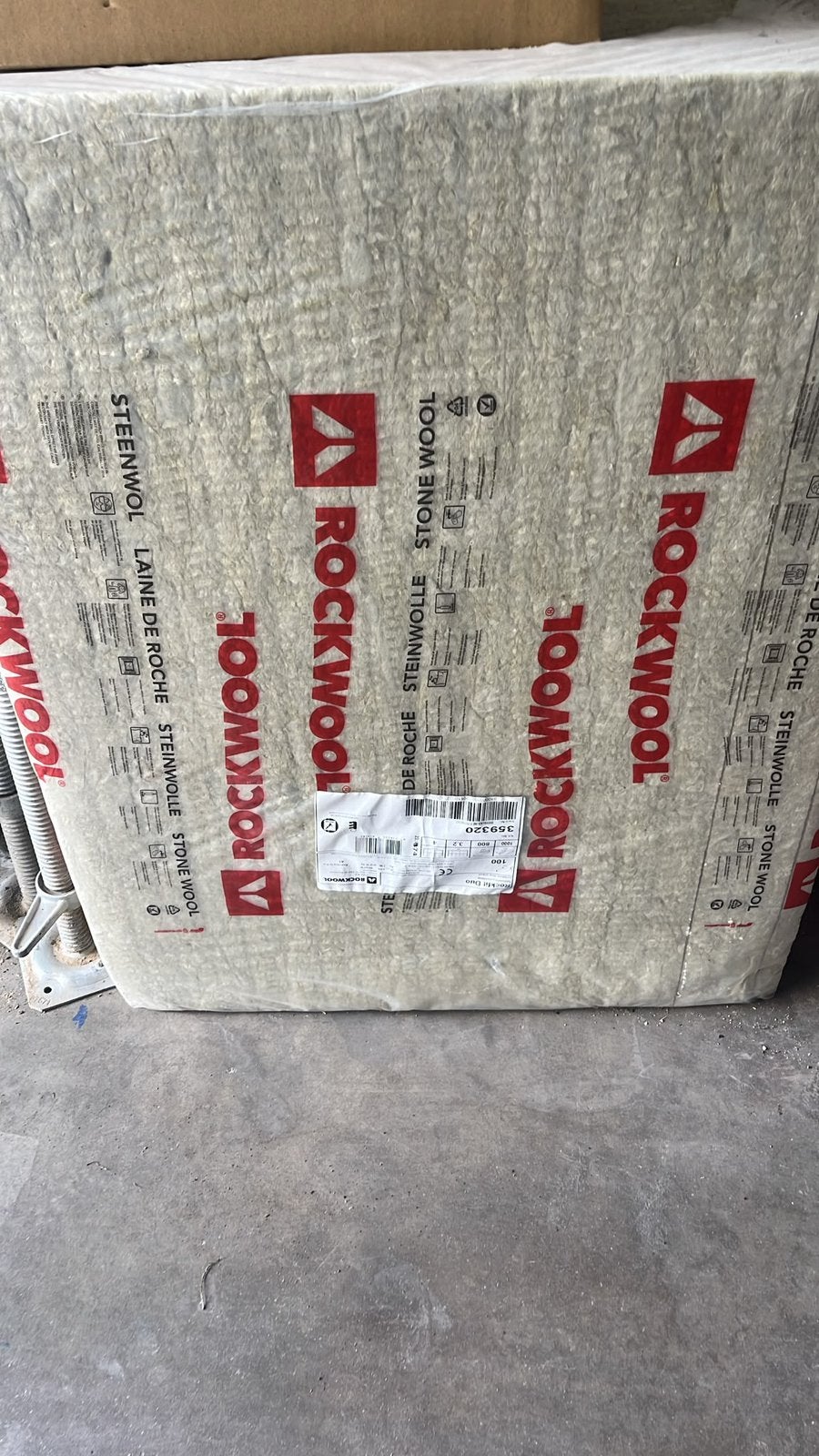 ROCKWOOL RockFit Duo isolatie 100mm 2 pakken 6,4m2, Ophalen, Steenwol, 5 tot 10 m², Zo goed als nieuw