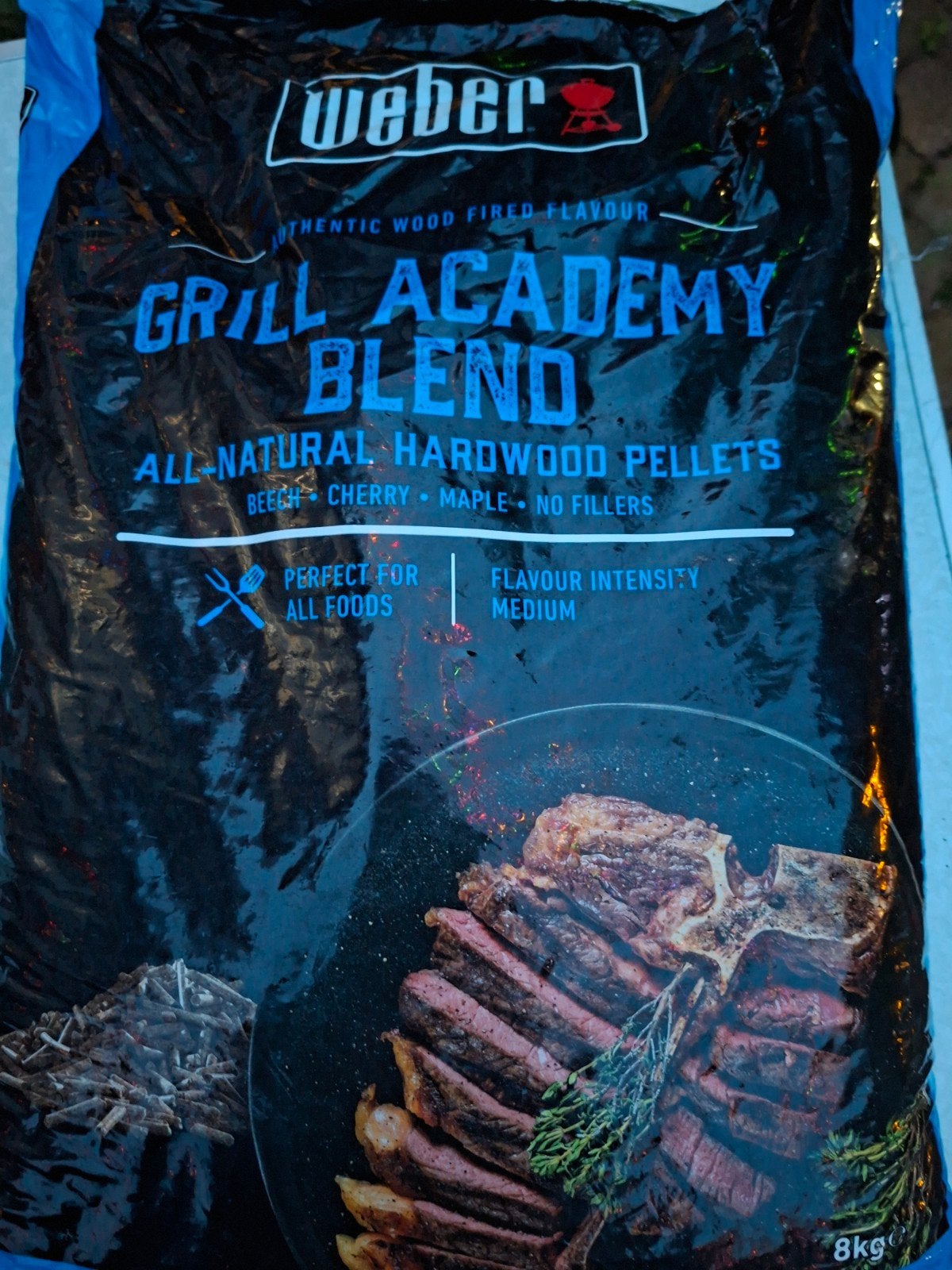 grill academy blend hardwood pellets, Ophalen
