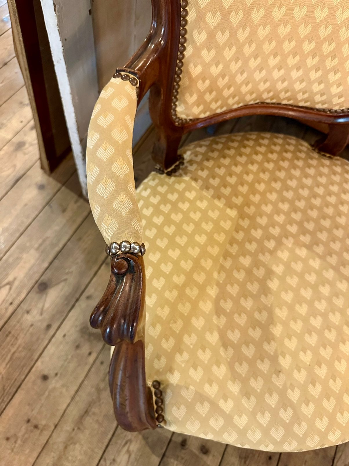 Antieke fauteuil engelse landelijke stijl, Ophalen