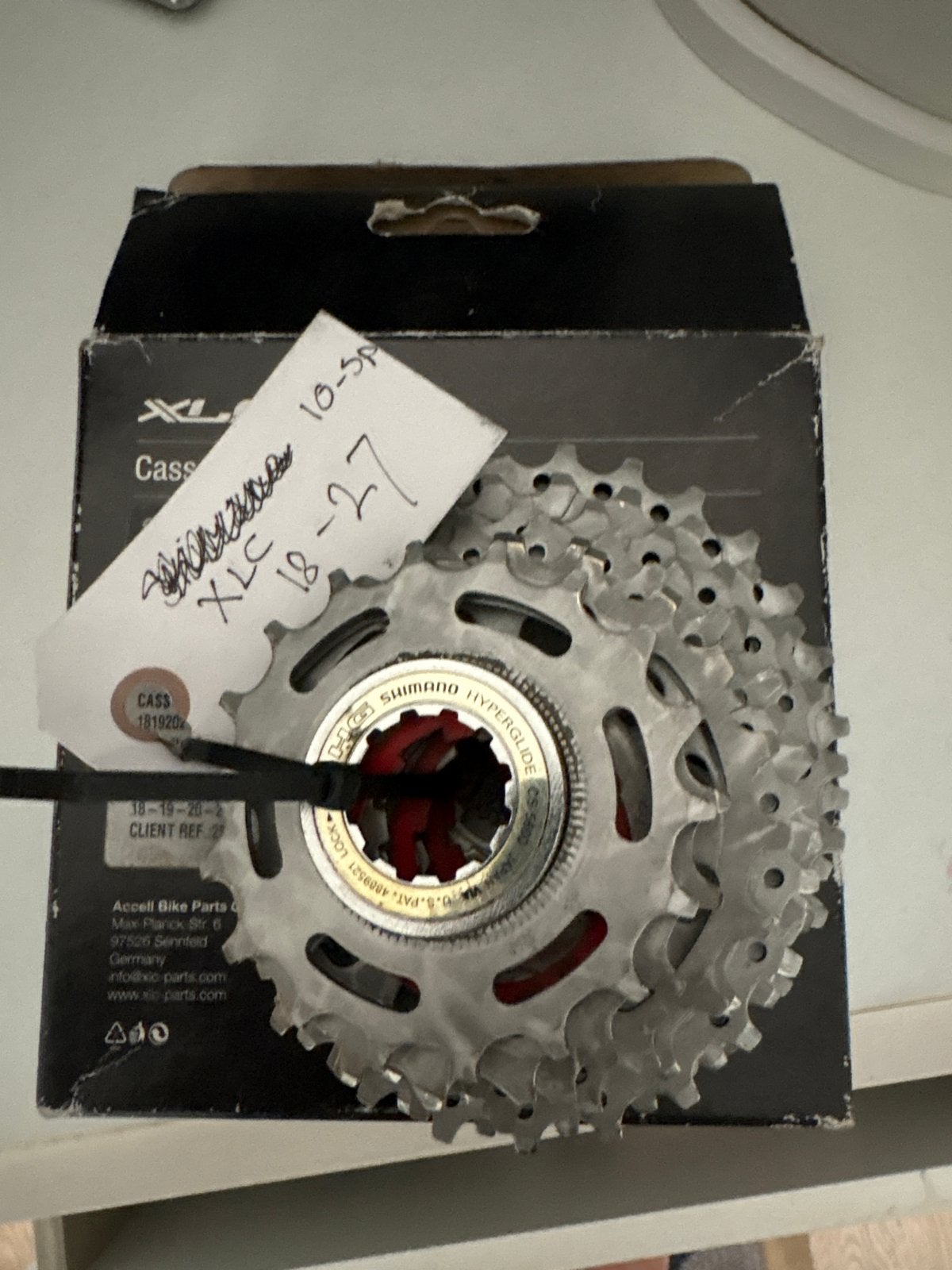 Shimano Hyperglide XLC 10-speed Cassette 18-27T, Ophalen, Derailleur of Ketting, Racefiets, Nieuw
