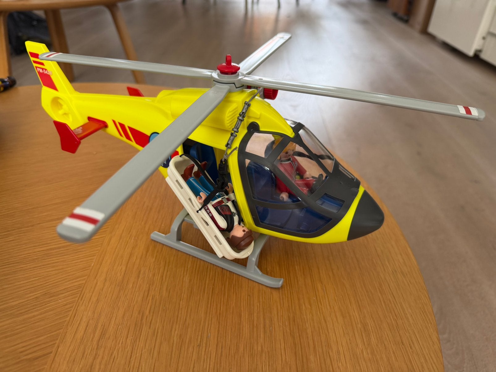 Helikopter ambulance playmobiel, Ophalen of Verzenden, Zo goed als nieuw