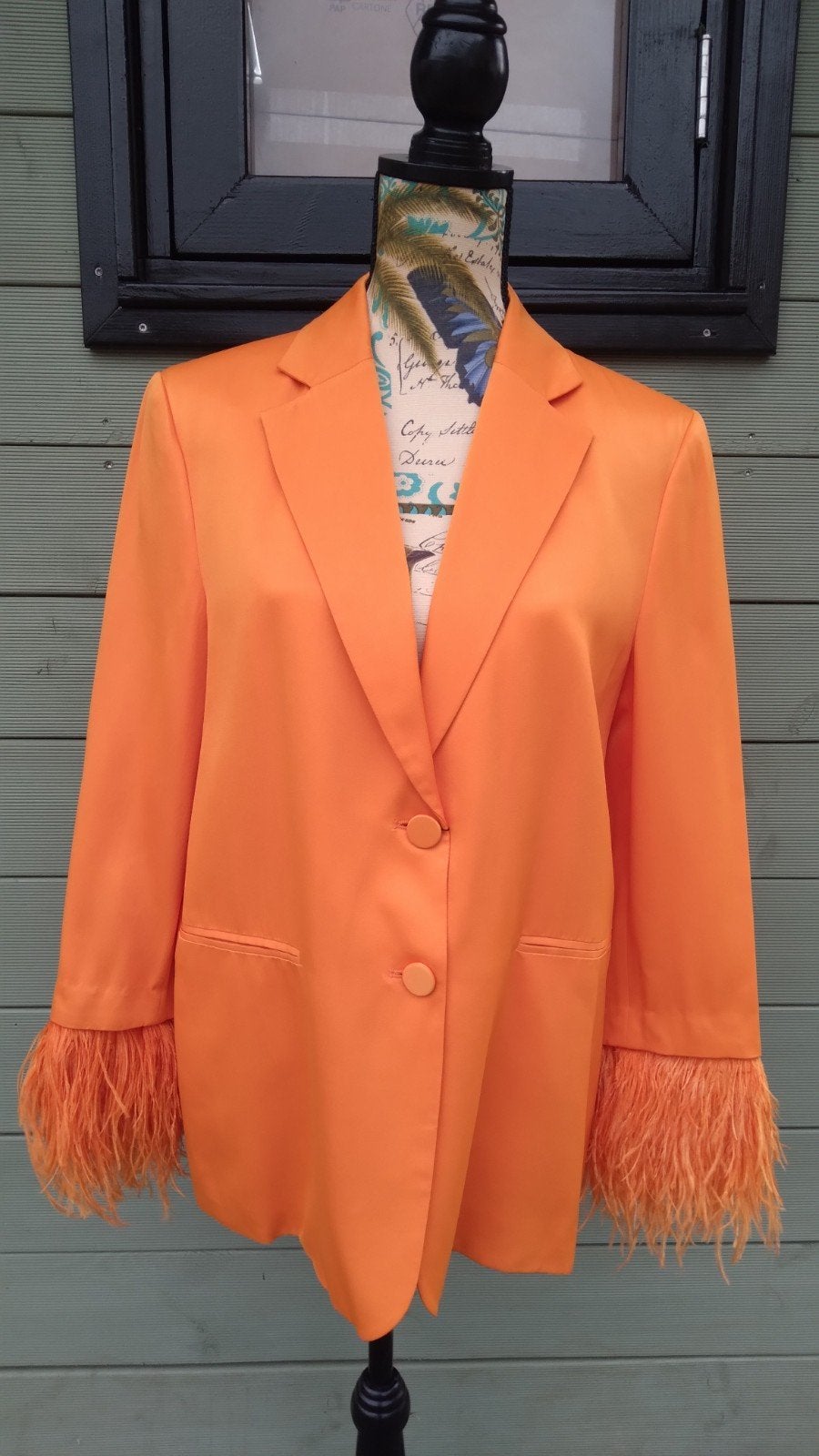 Zara blazer met afneembare veren cuffs M, Maat 38/40 (M), Verzenden, Zara, Nieuw