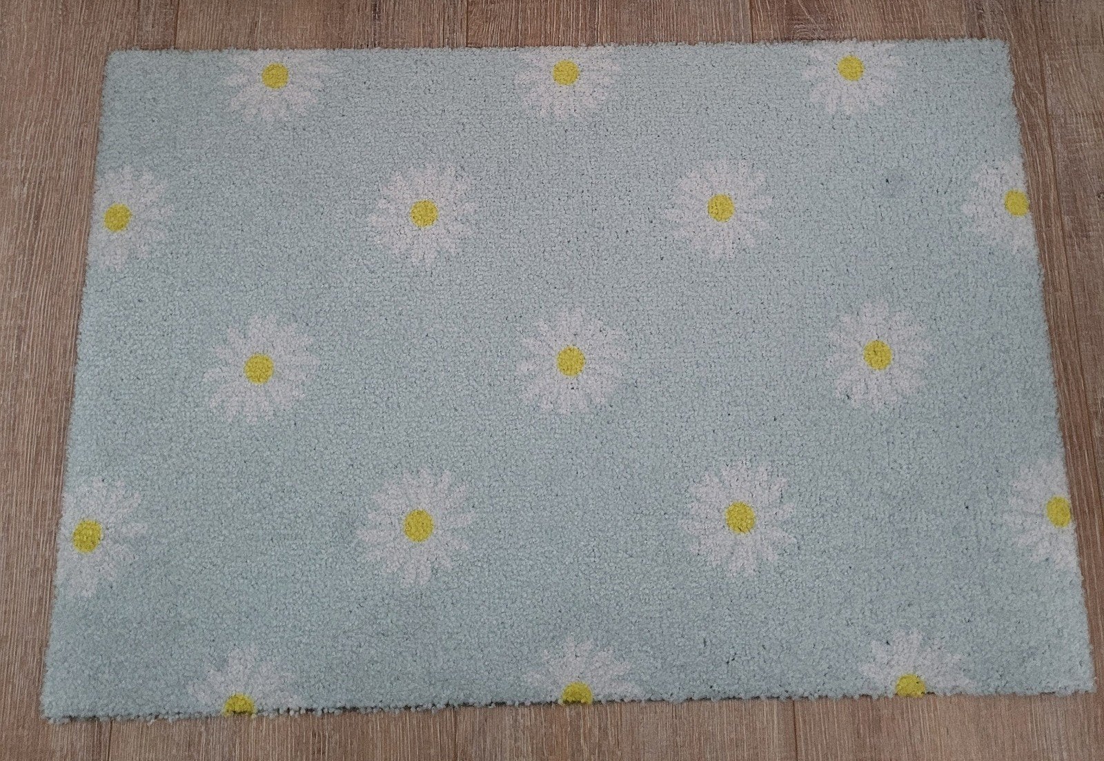 Nieuw! Deurmat groen met madeliefjes, 60x40cm, Tuin en Terras, Deurmatten, Ophalen of Verzenden, Nieuw, Binnen