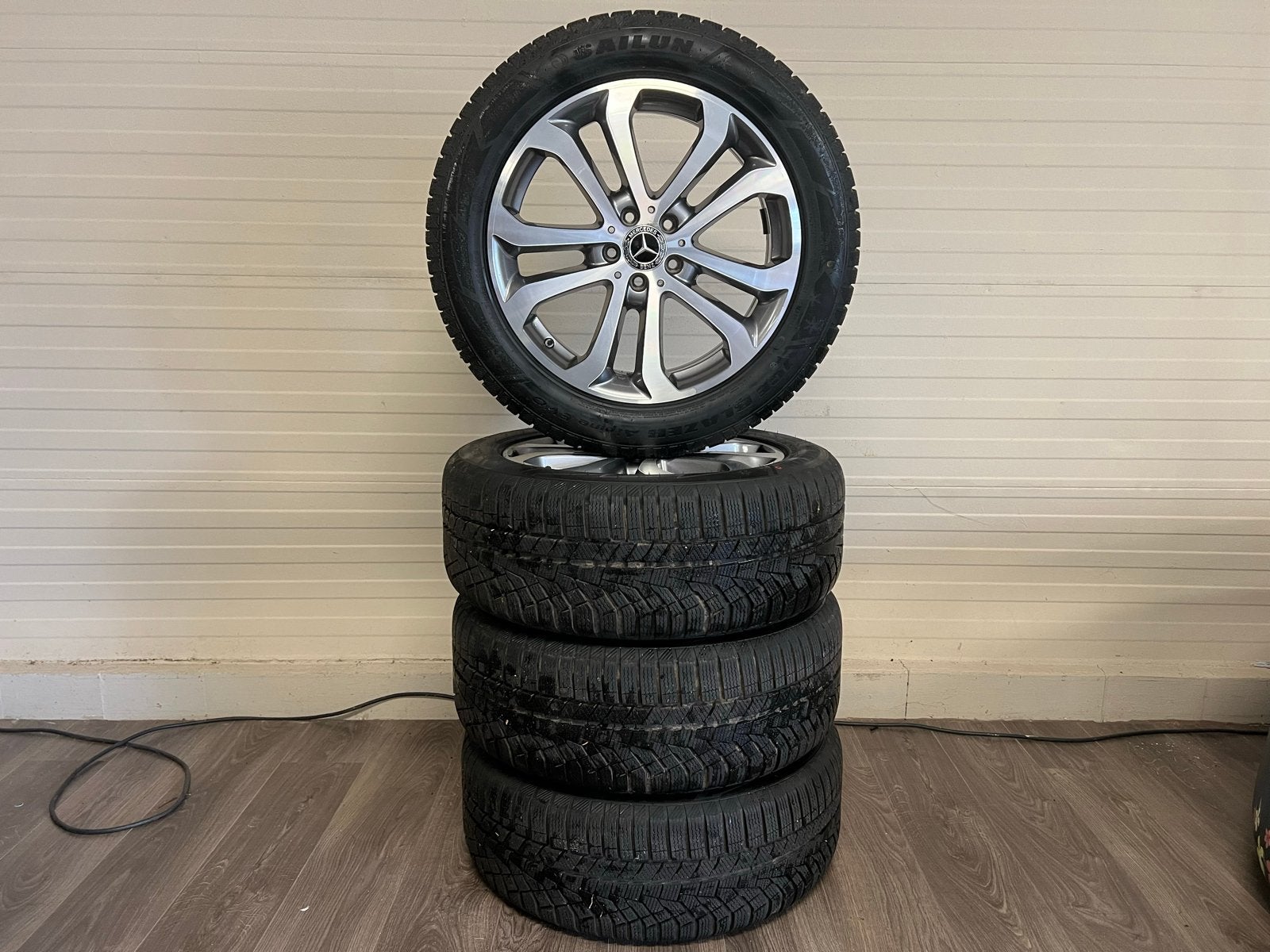 Mercedes GLE w166 velgen., Auto-onderdelen, Banden en Velgen, Gebruikt, 255 mm, Banden en Velgen, Winterbanden