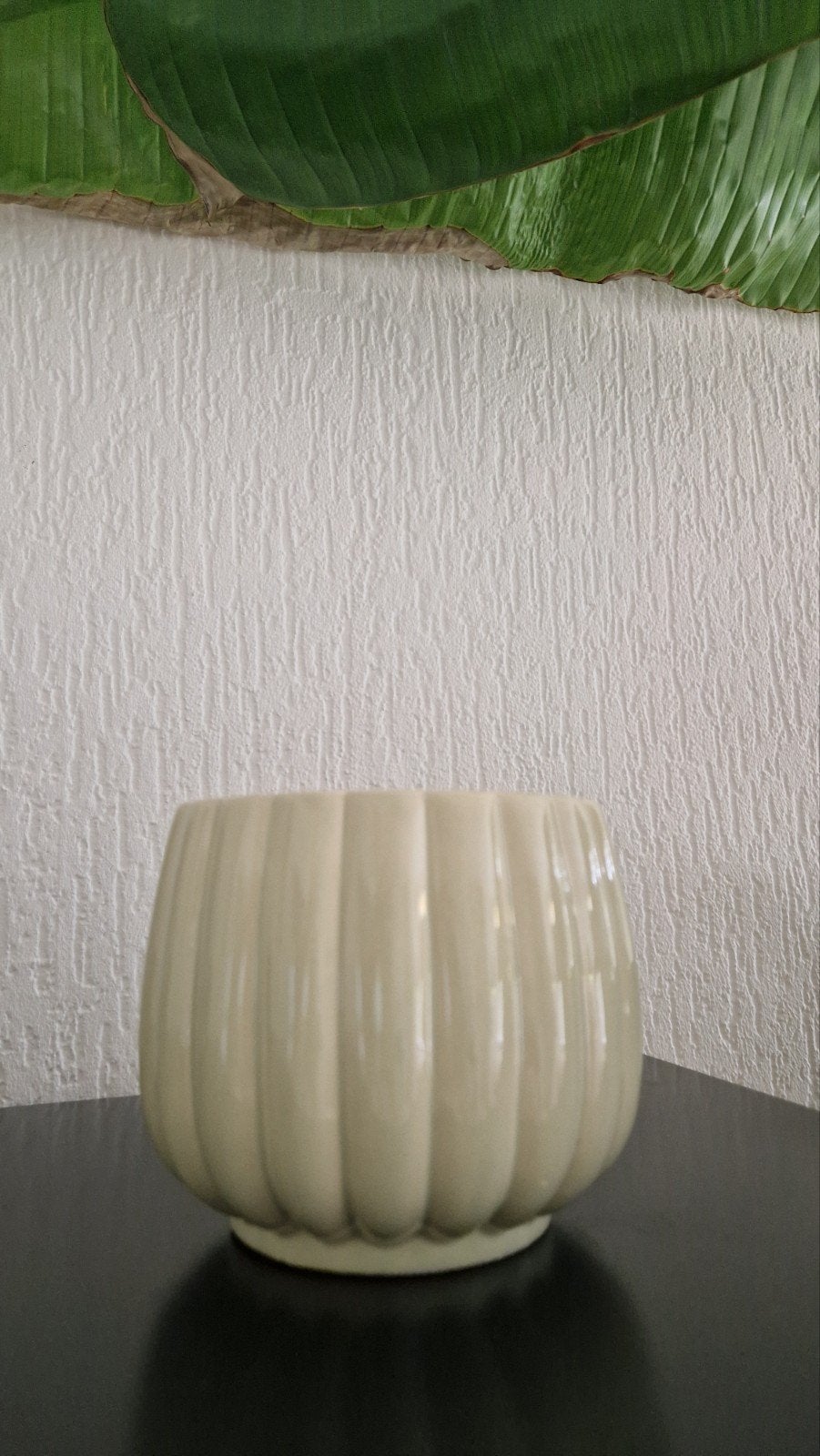 Bloempot groen, Ophalen, Rond, Aardewerk, Minder dan 40 cm