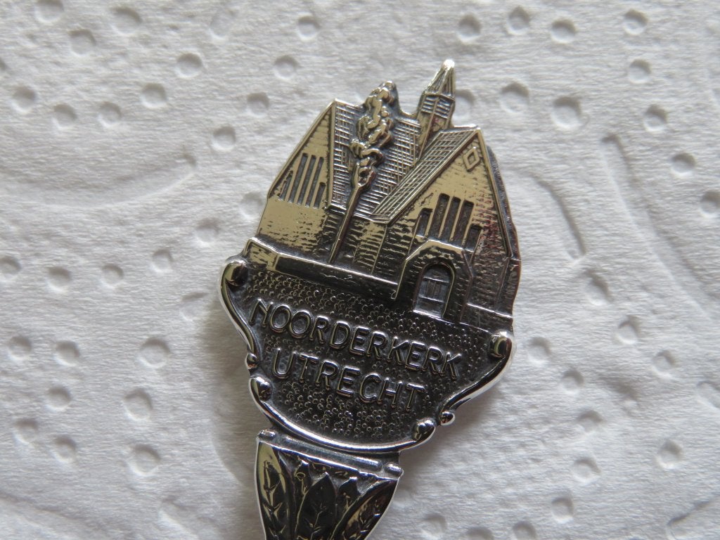 Verzilverd Lepeltje de Noorderkerk te Utrecht, Overige materialen, Verzenden, Verzilverd, Nieuw