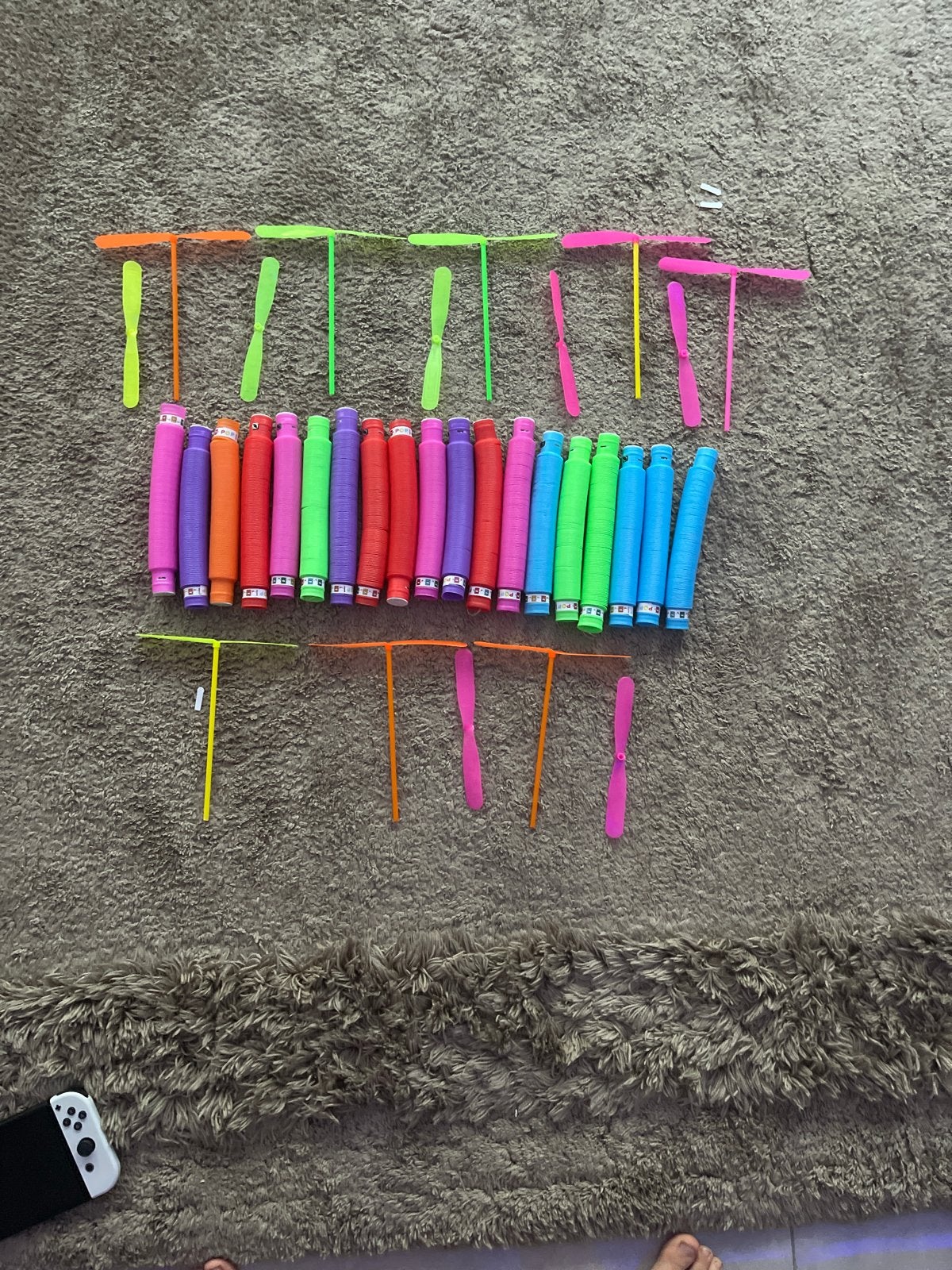 Grote set Pop Tubes en vliegende propellers, Ophalen of Verzenden, Gebruikt, Jongen of Meisje