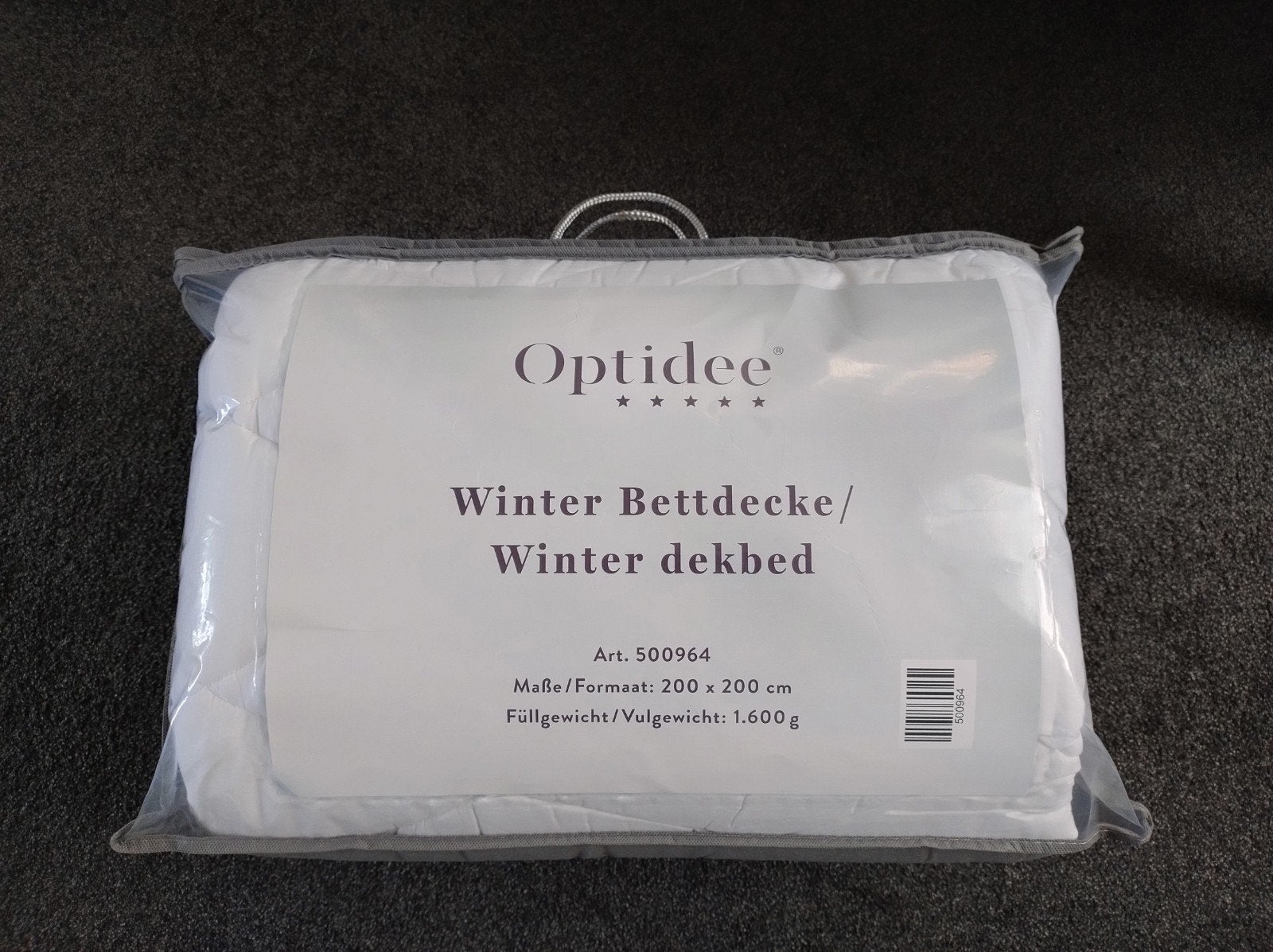 Optidee winterdekbed 200 x 200 cm, Wit, Tweepersoons, Ophalen of Verzenden, Deken of Dekbed