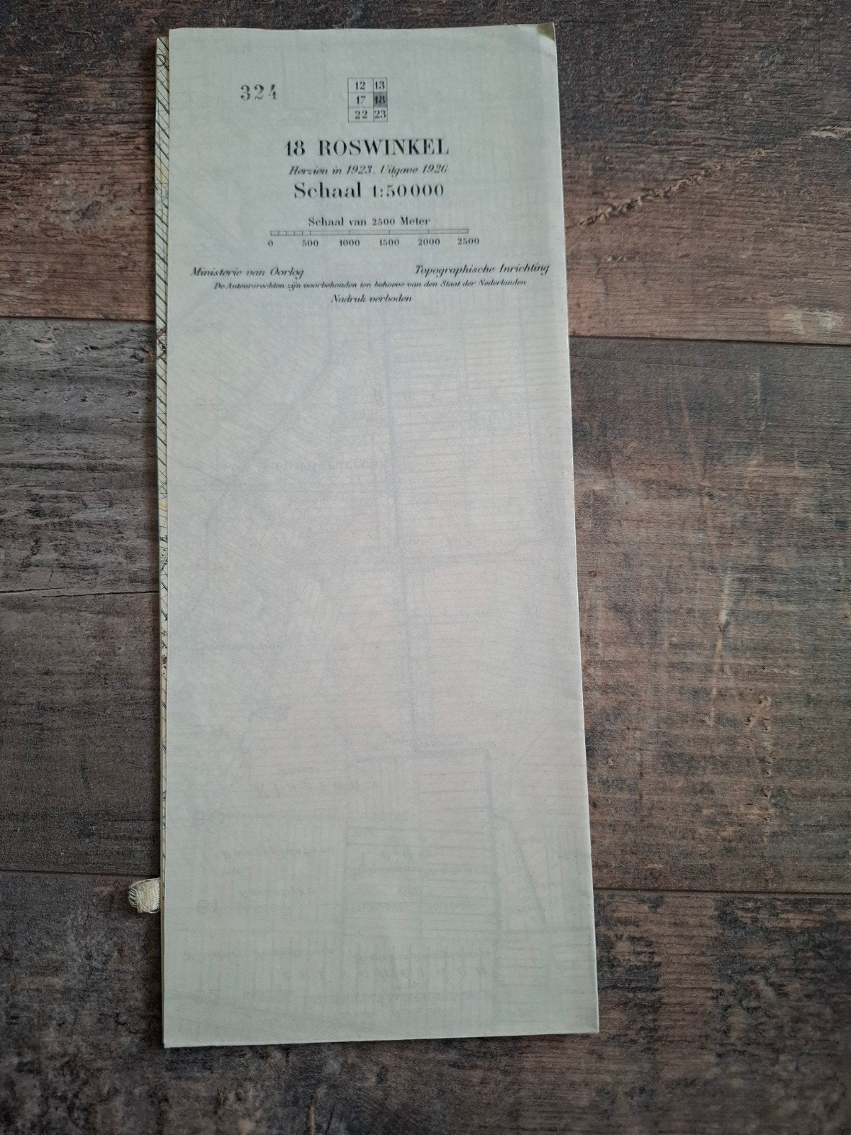 Stafkaart van Roswinkel 1926, Ophalen of Verzenden