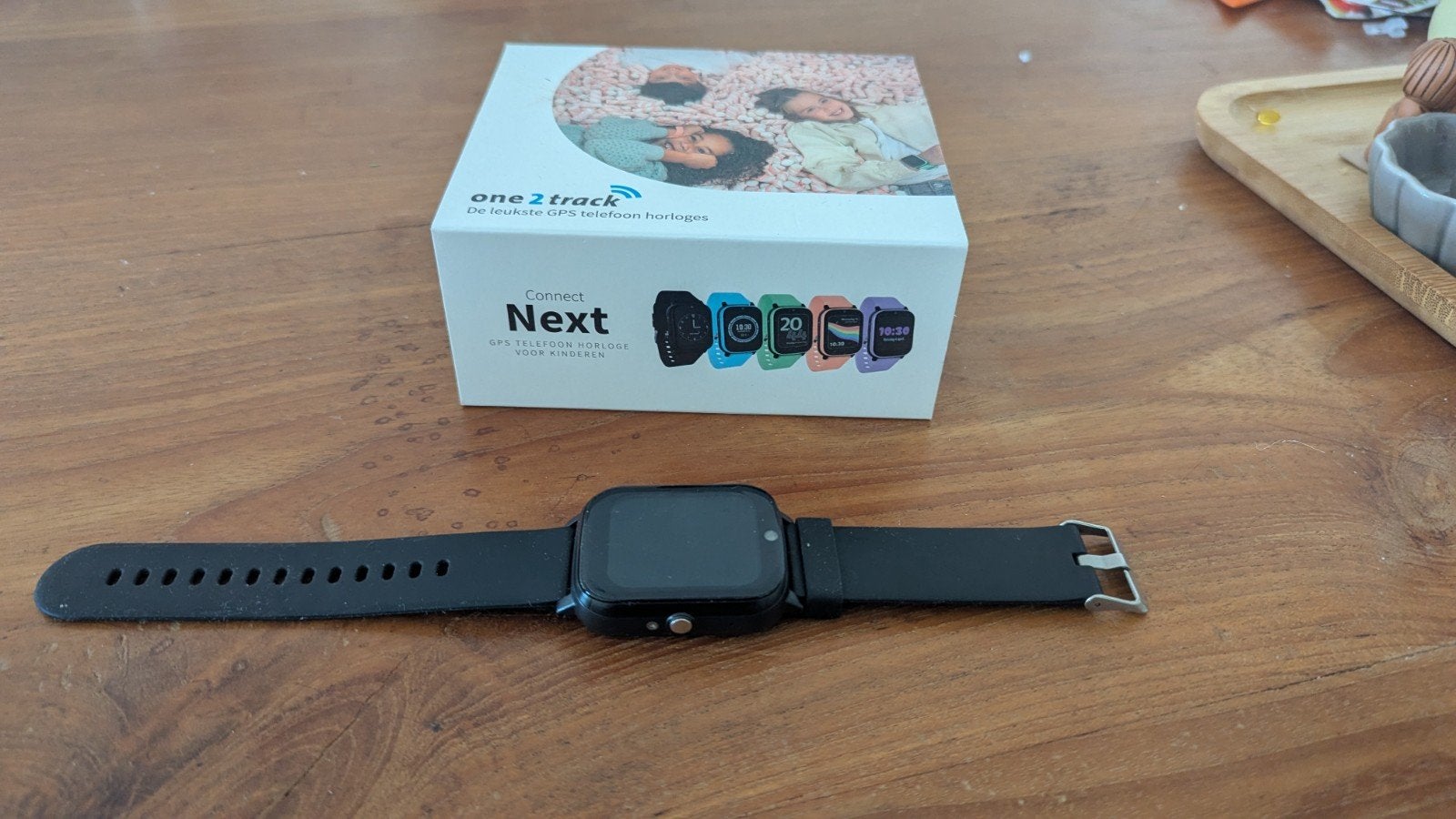 One2track Next GPS telefoon horloge voor kinderen, Gebruikt, One2track, Verzenden, Zwart