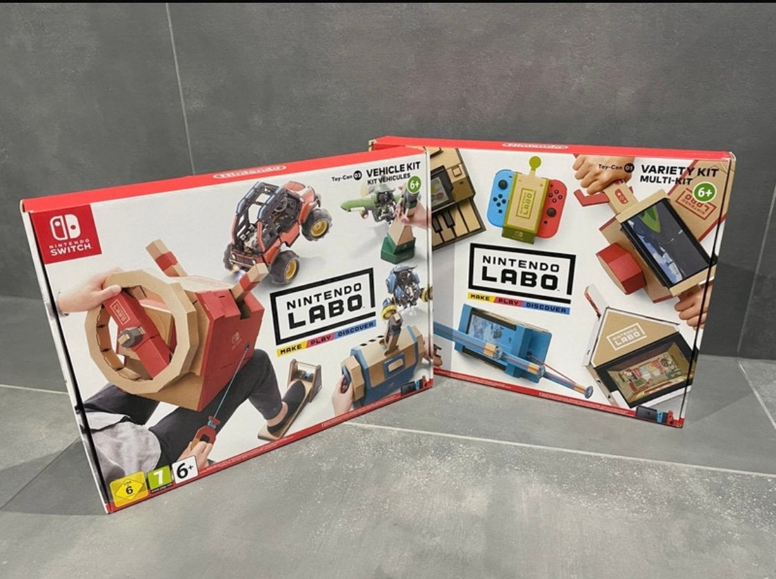 Labo kit 1 en 3 compleet nintendo, Ophalen, 1 speler, Racen en Vliegen, Zo goed als nieuw