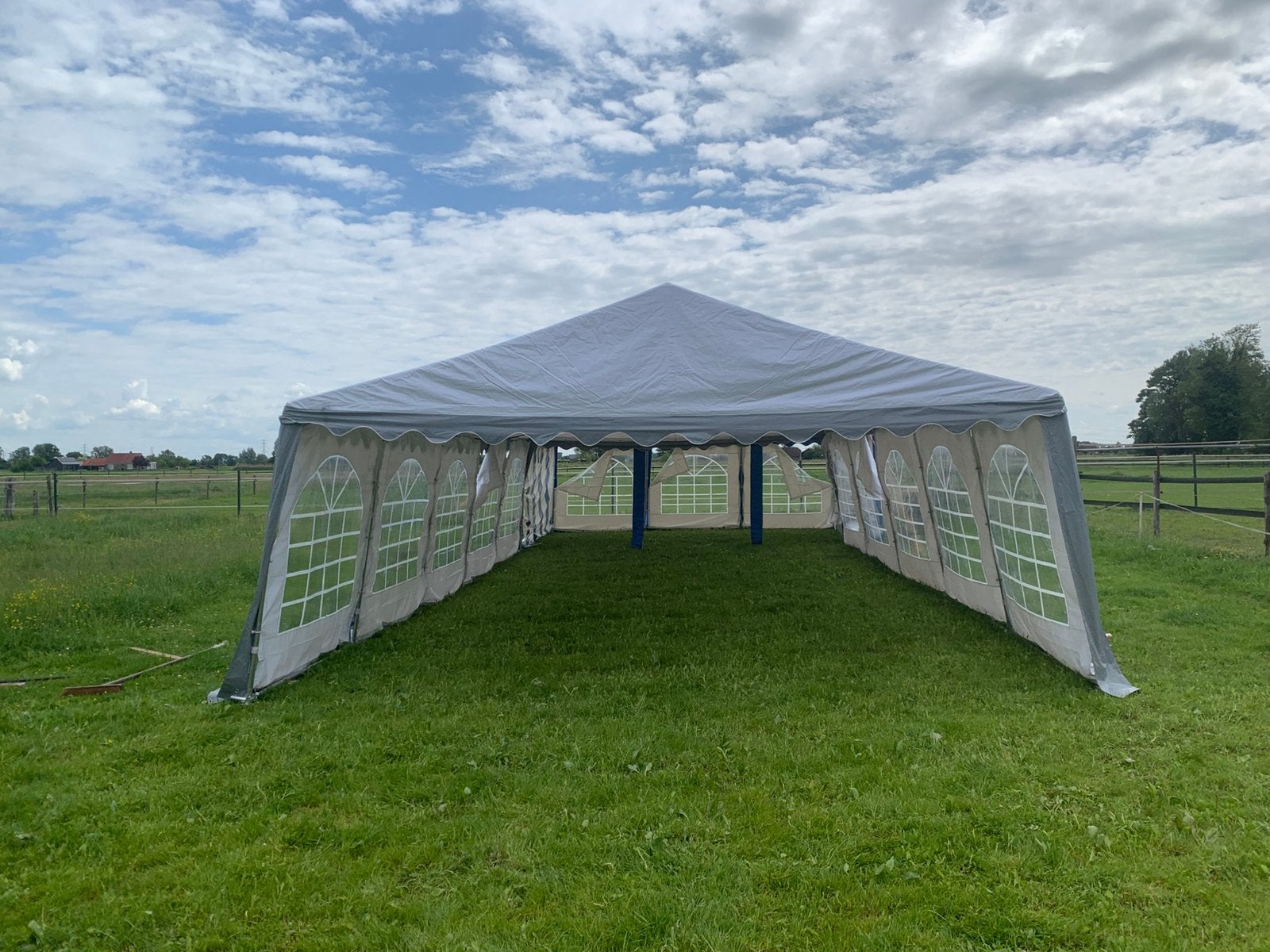 Tent te huur 5x10 meter, Ophalen of Verzenden, Zo goed als nieuw